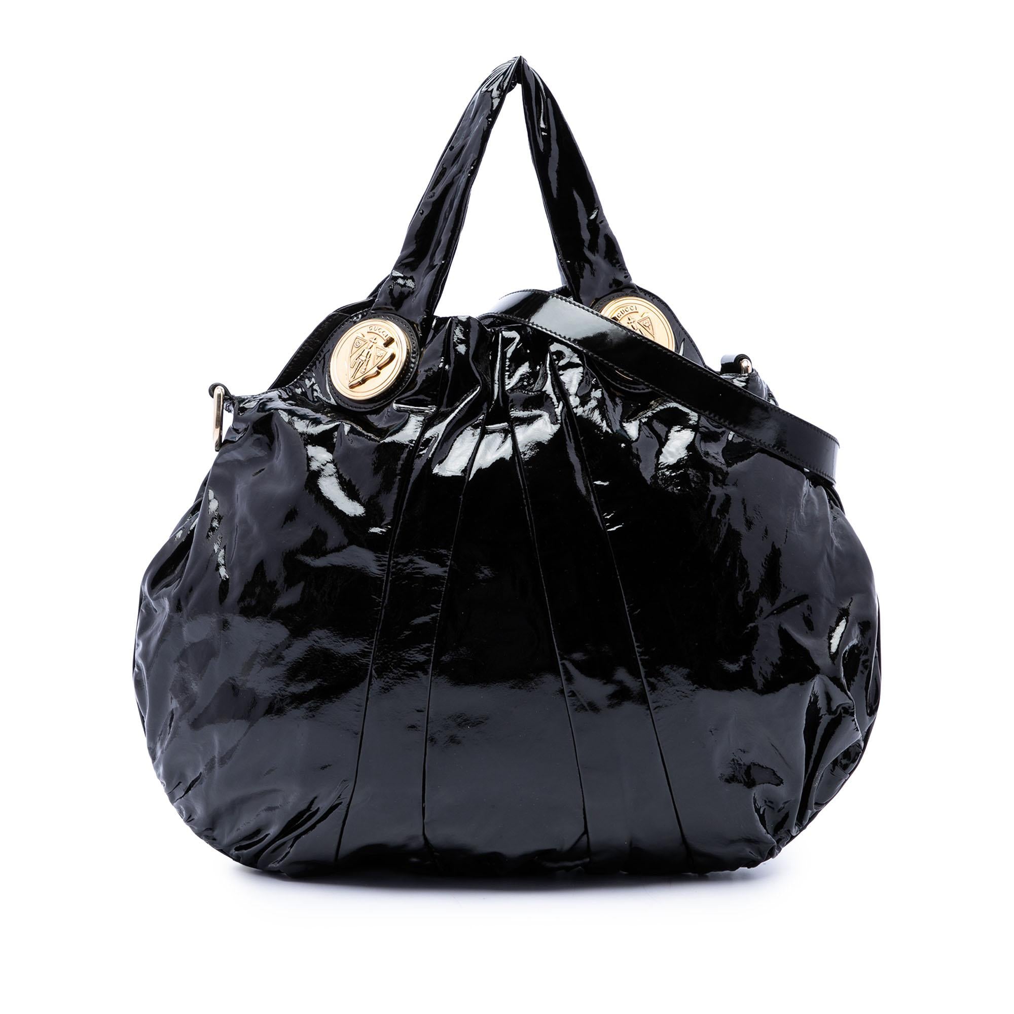 Gucci Large Patent Hysteria Satchel