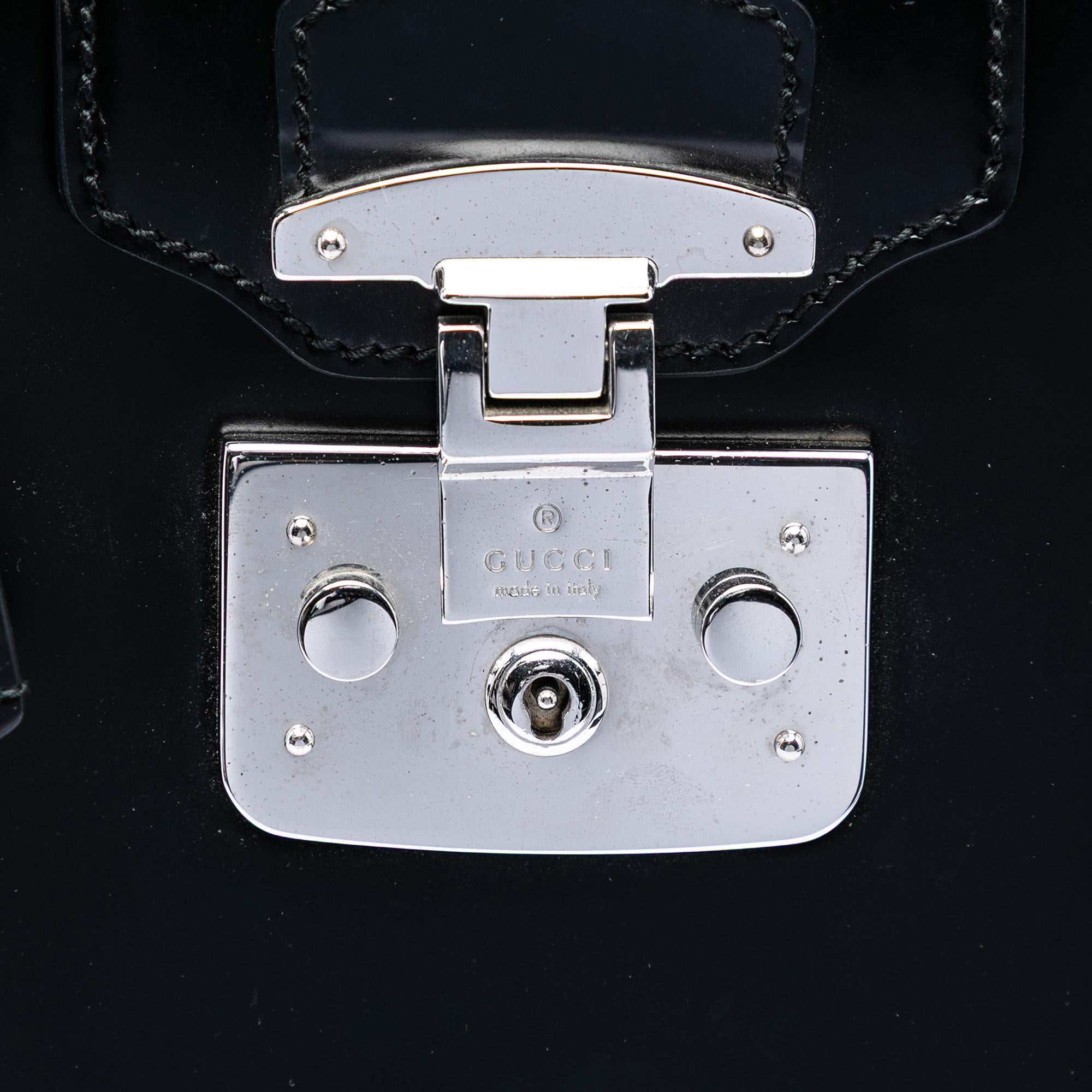 Gucci Large Smooth Calfskin Lady Lock Handbag