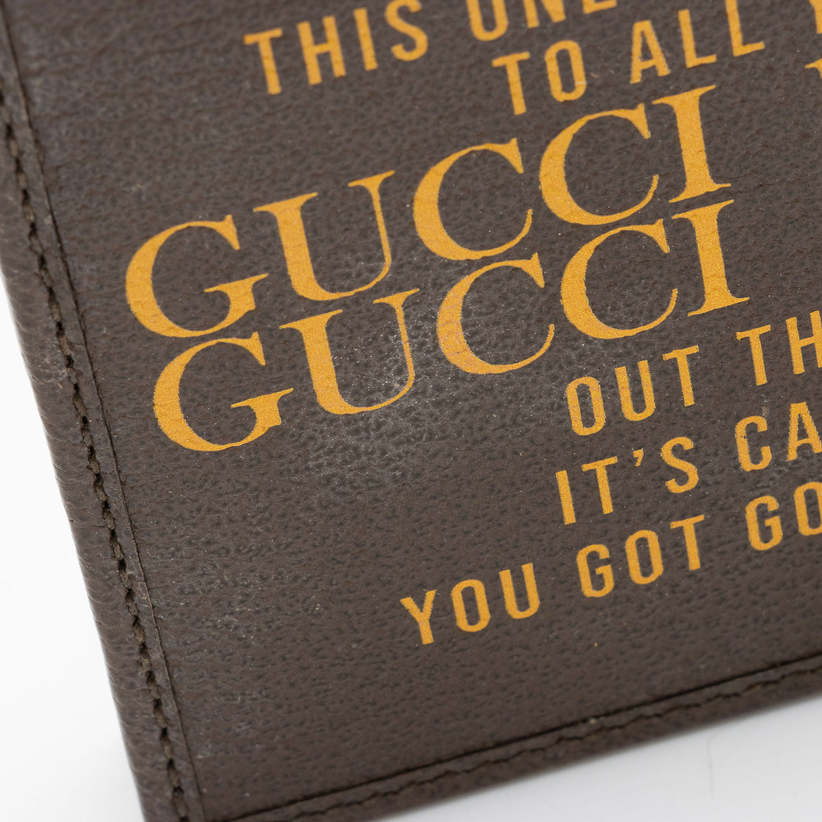 Gucci Leather 100th Anniversary Bifold Wallet