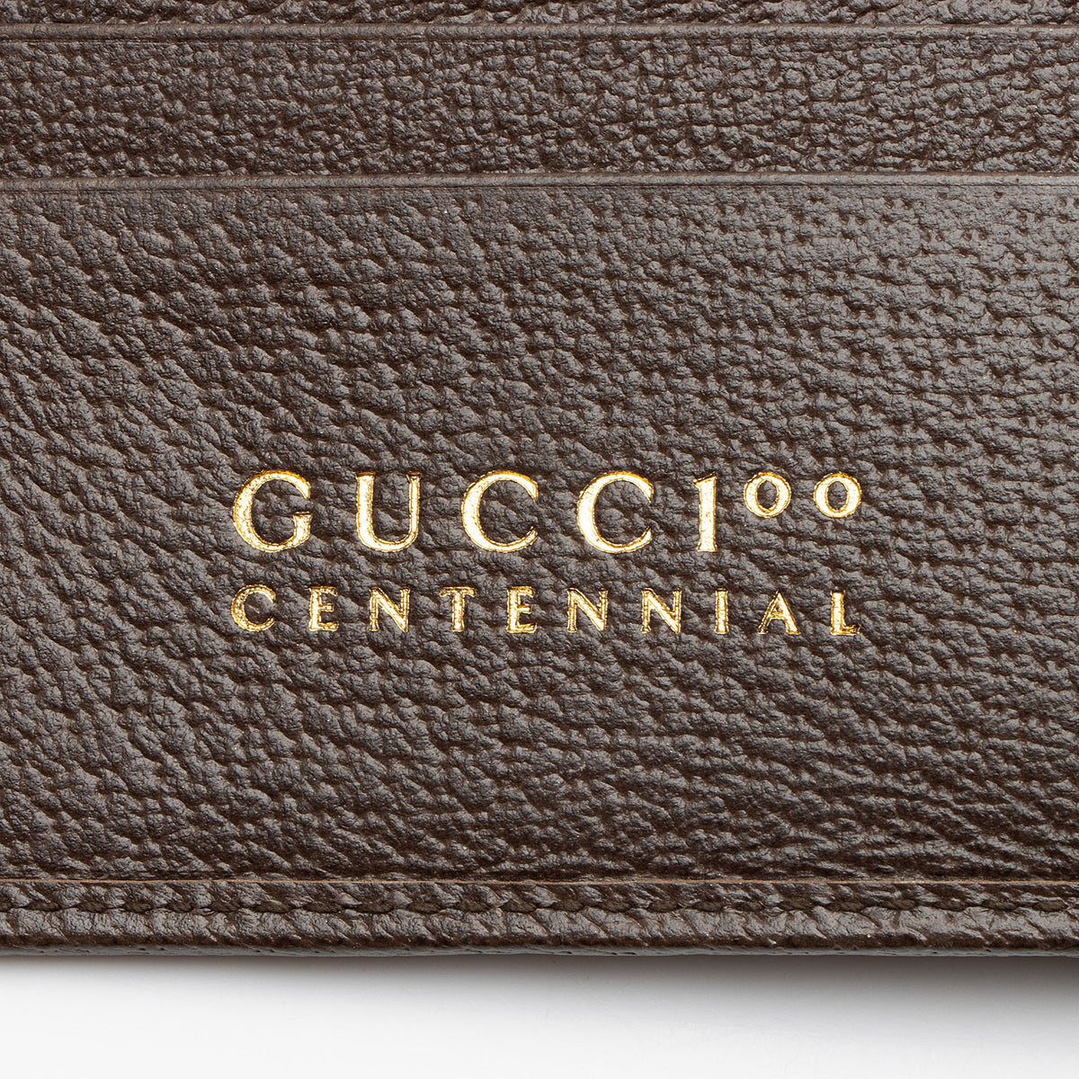 Gucci Leather 100th Anniversary Bifold Wallet