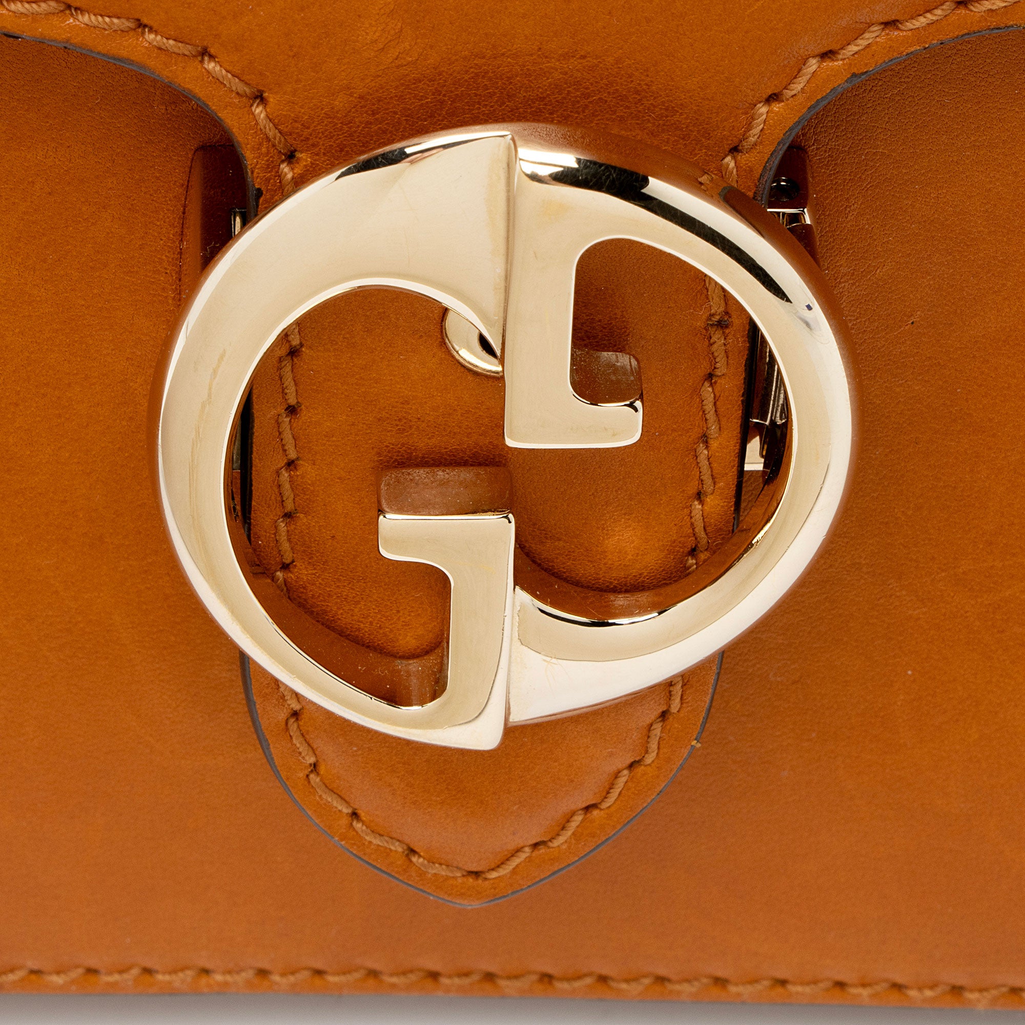 Gucci Leather 1973 Flap Medium Shoulder Bag