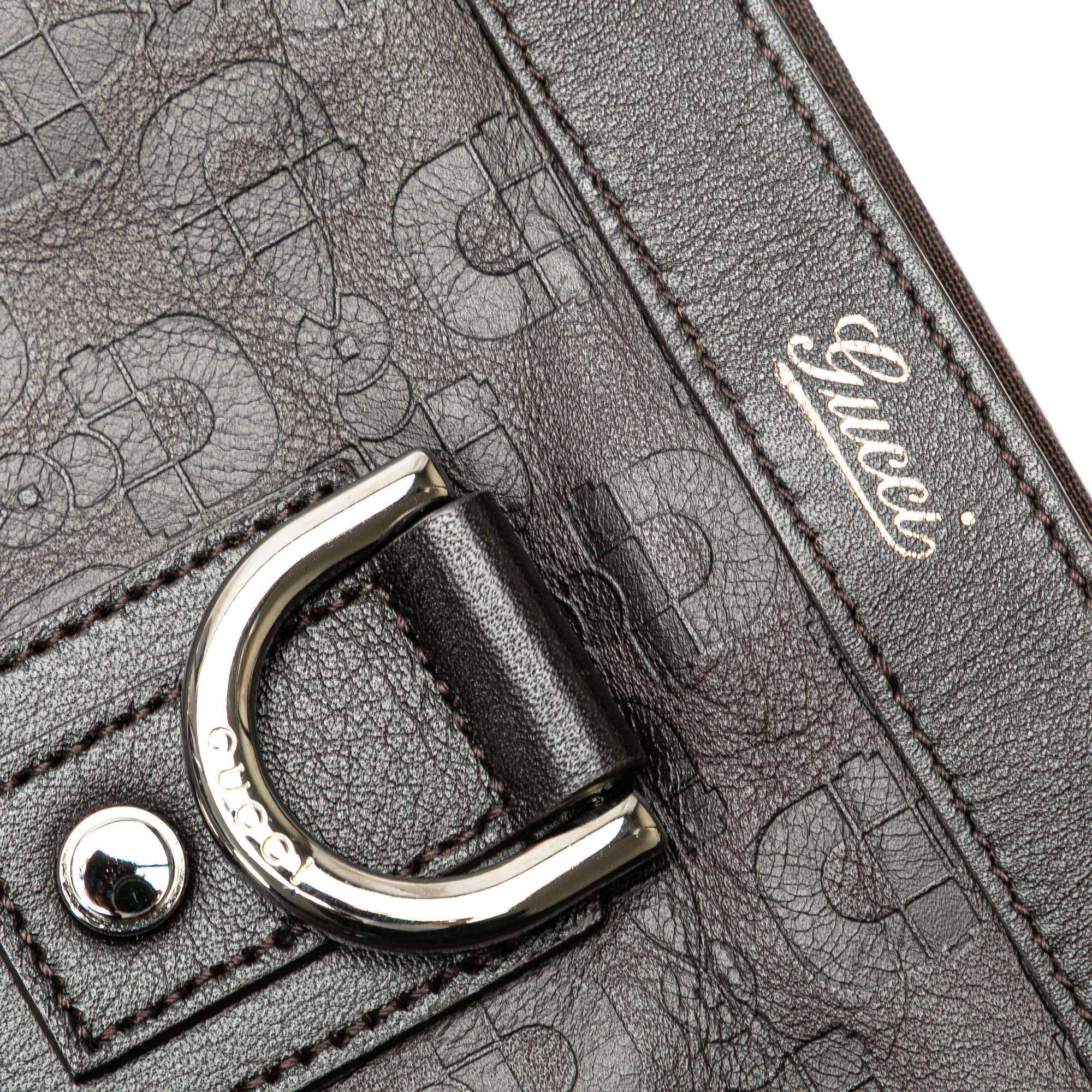 Gucci Leather Abbey D Ring Horsebit Tote
