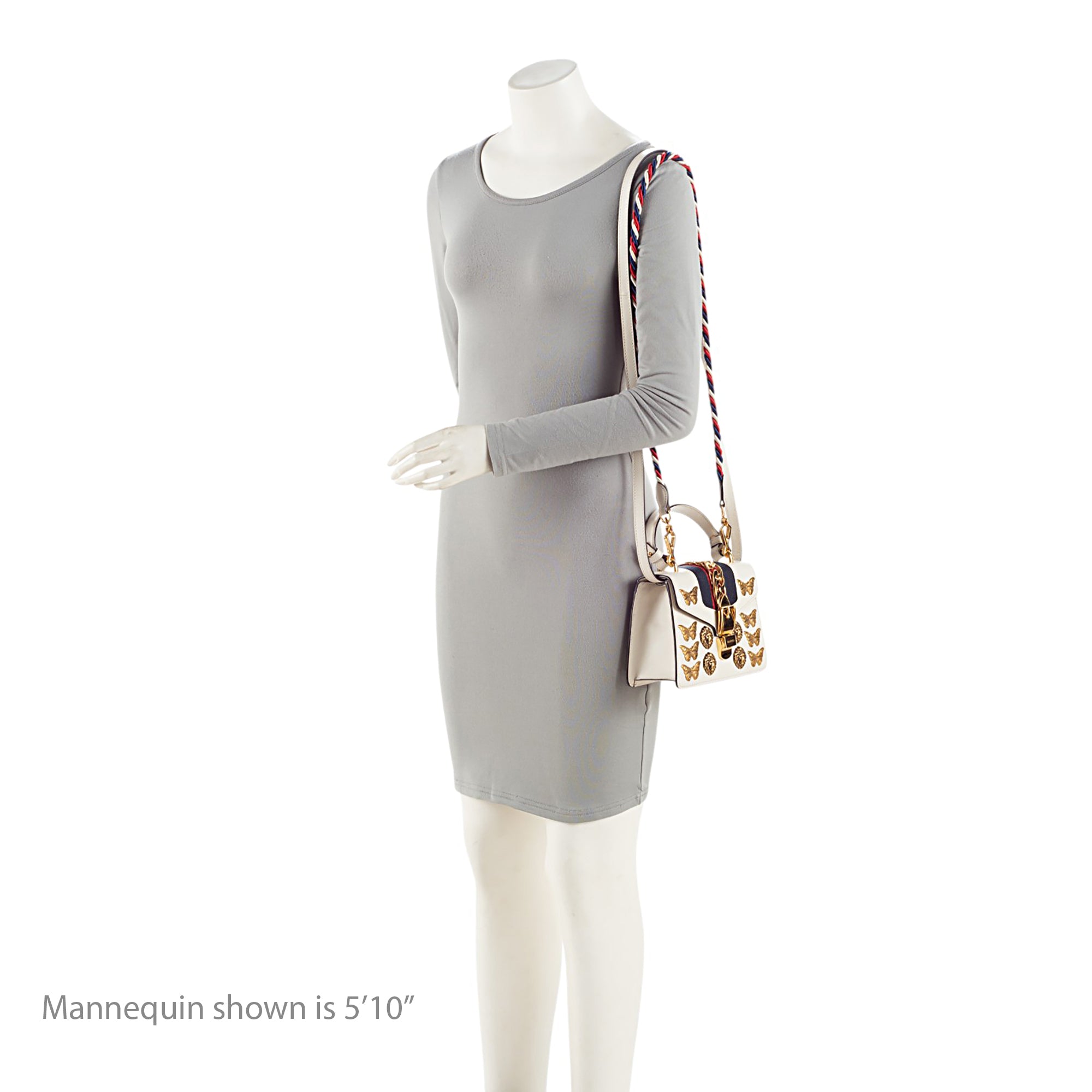 Gucci Leather Animal Studs Sylvie Mini Satchel