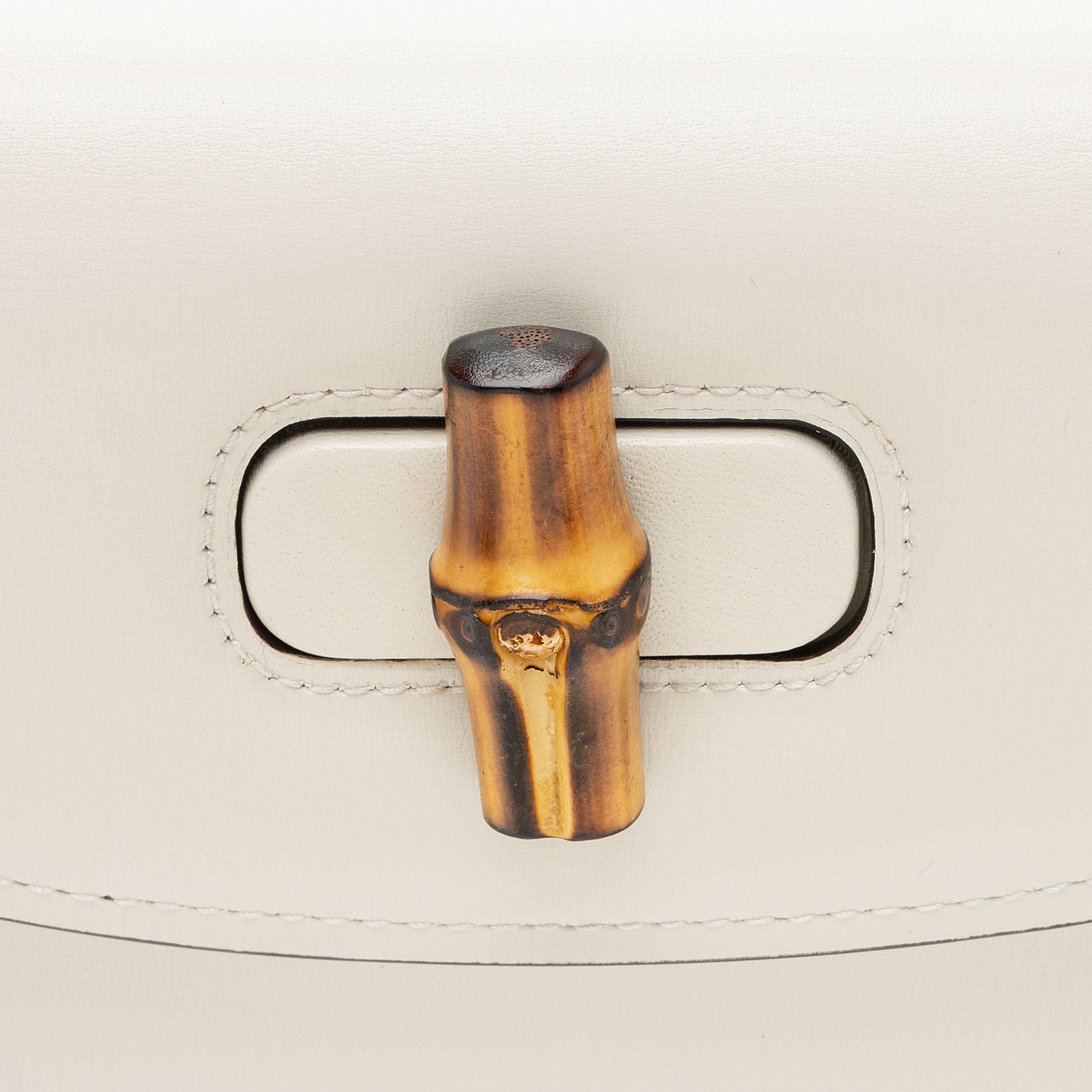 Gucci Leather Bamboo 1947 Small Top Handle Bag (SHF-twXIoA)