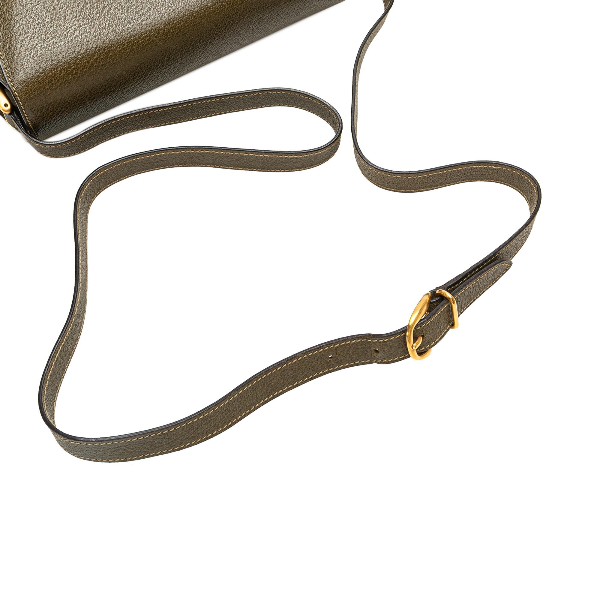 Gucci Leather Bamboo Crossbody