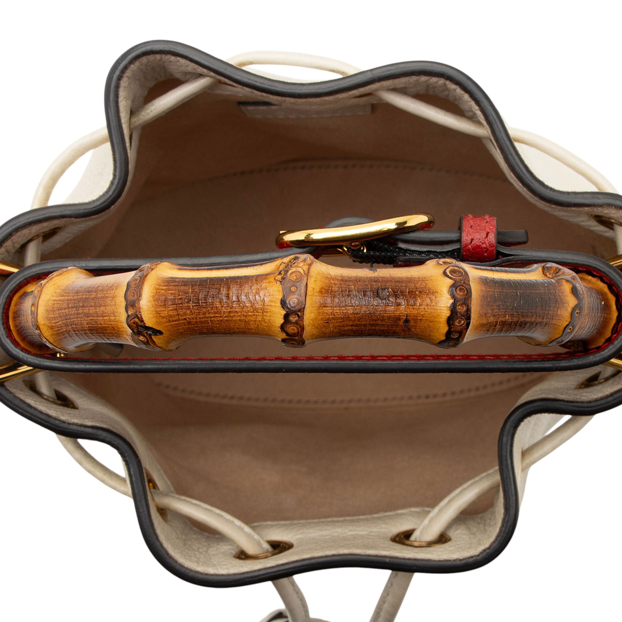 Gucci Leather Bamboo Diana Mini Bucket Bag