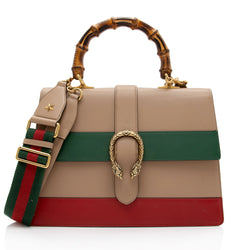 Gucci Leather Bamboo Dionysus Large Top Handle Bag (SHF-M0eZzm)
