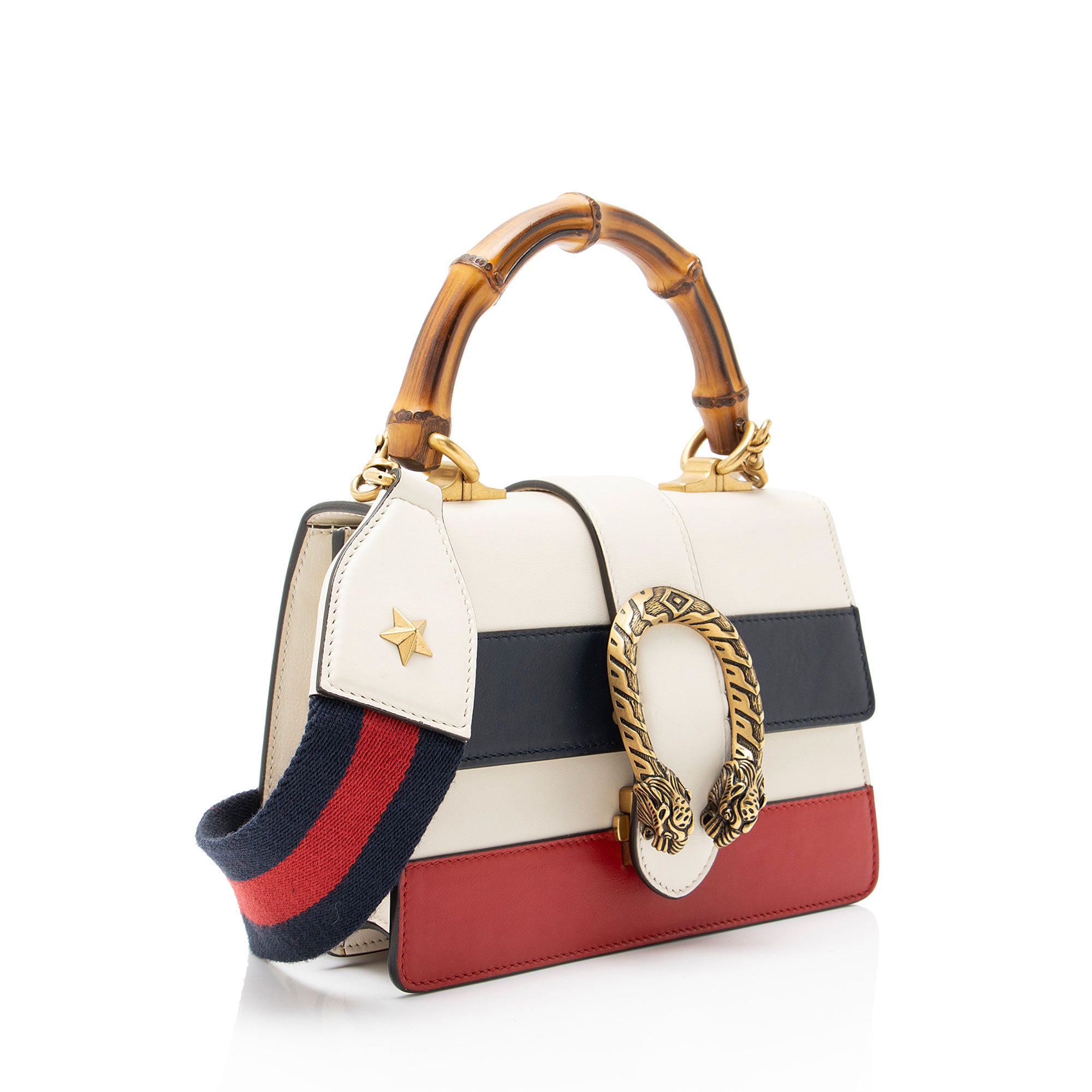 Gucci Leather Bamboo Dionysus Mini Top Handle