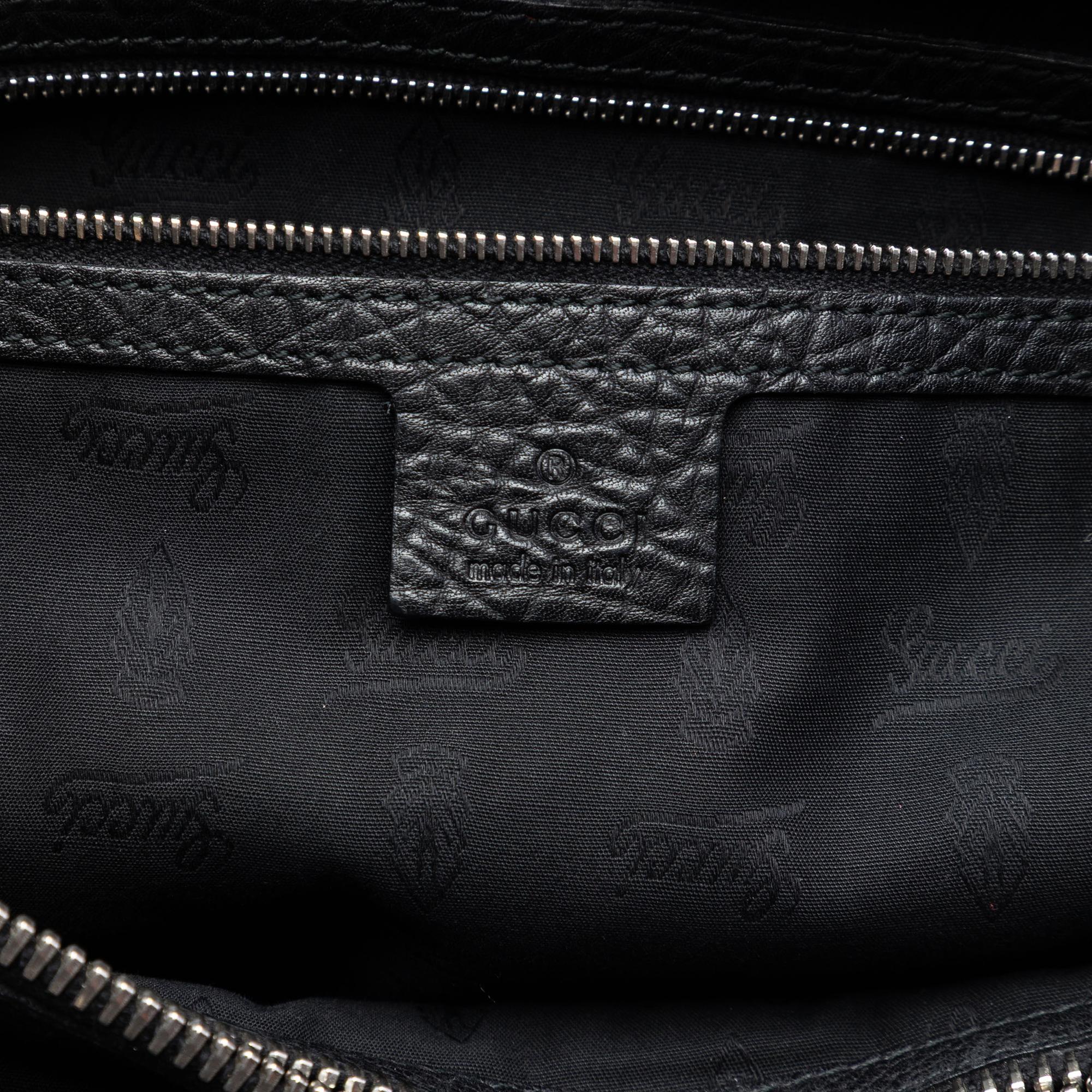 Gucci Leather Bamboo Libeccio Tote