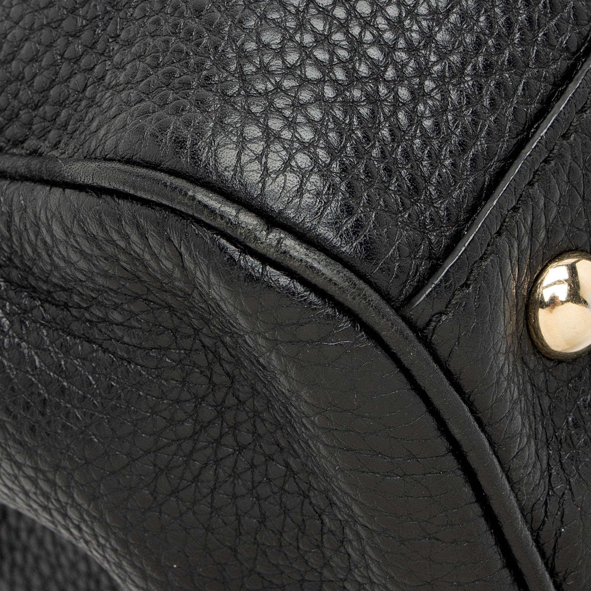 Gucci Leather Bamboo Medium Shopper Tote