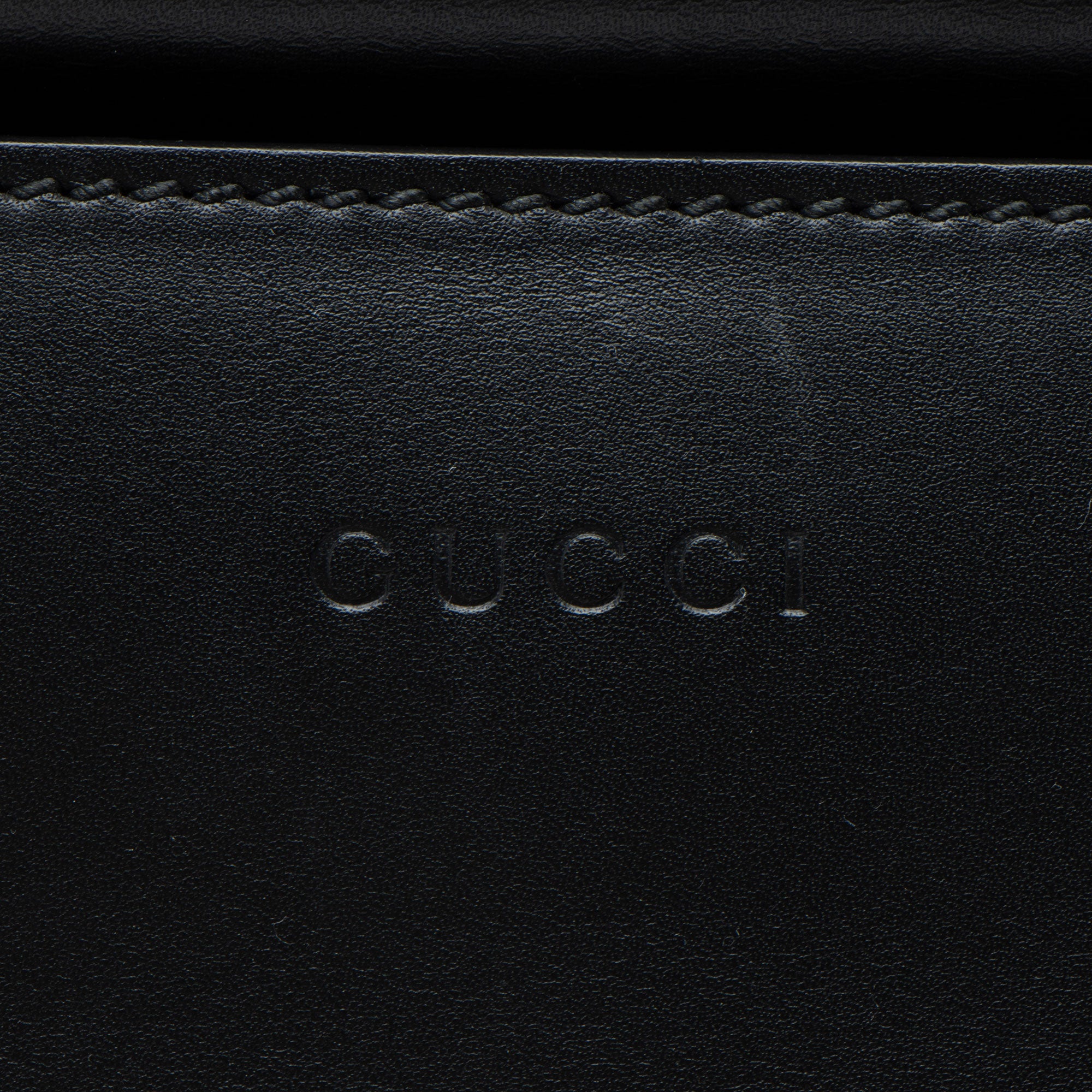 Gucci Leather Bamboo Nymphaea Medium Top Handle