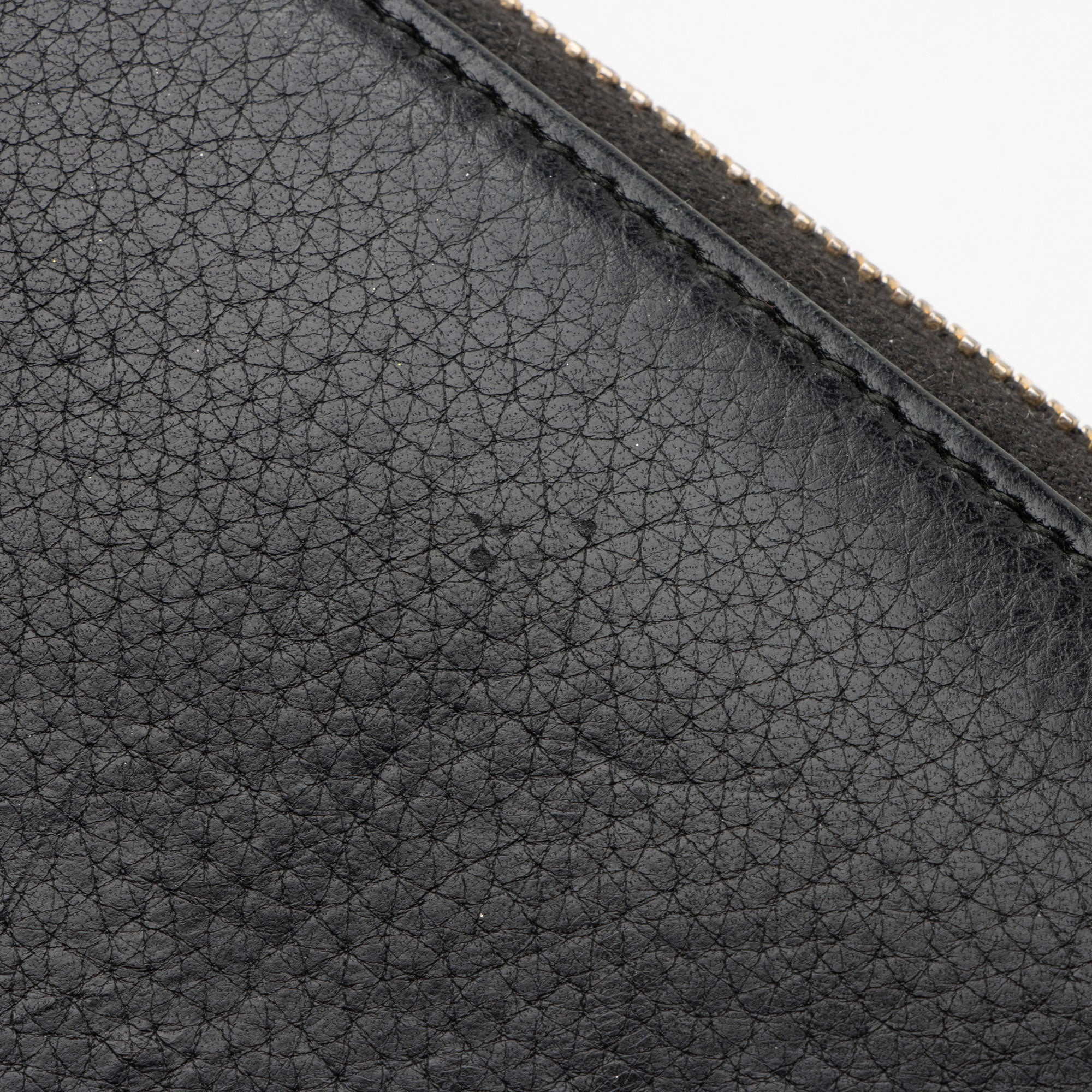Gucci Leather Bamboo Zip Around Travel Wallet