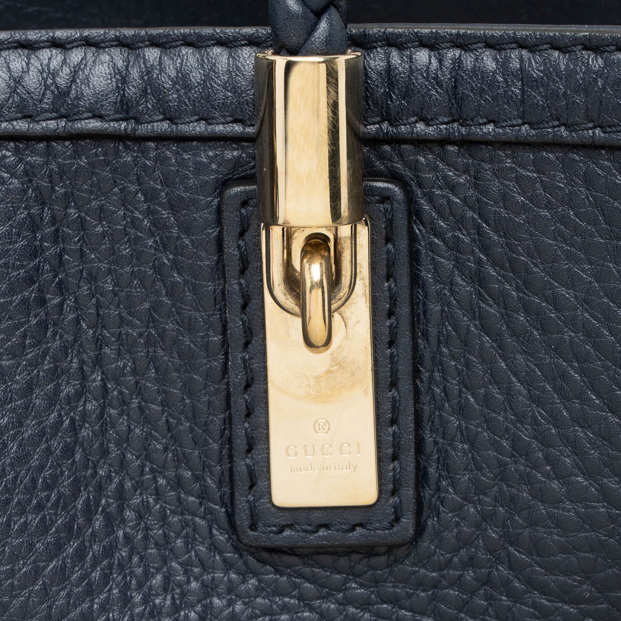 Gucci Leather Bella Medium Tote