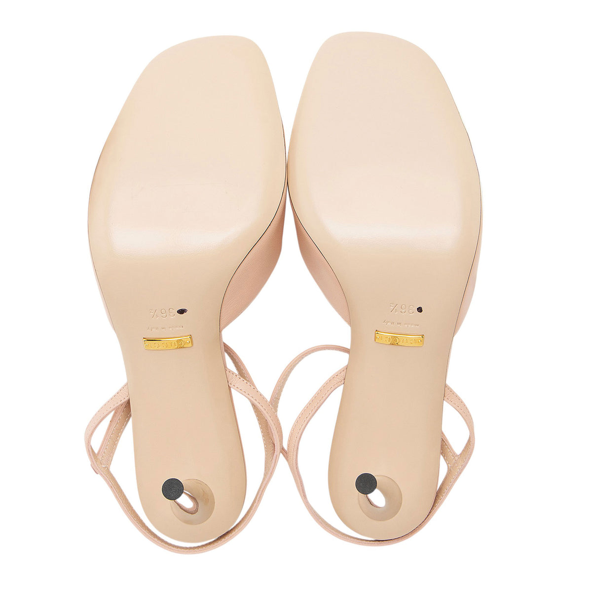 Gucci Leather Blondie Sandals - Size 6.5 / 36.5