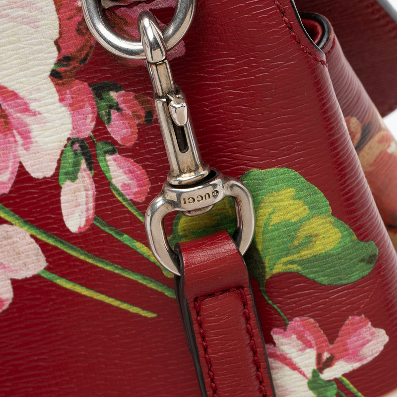 Gucci Leather Blooms Bamboo Daily Large Satchel (SHF-leOK1R)