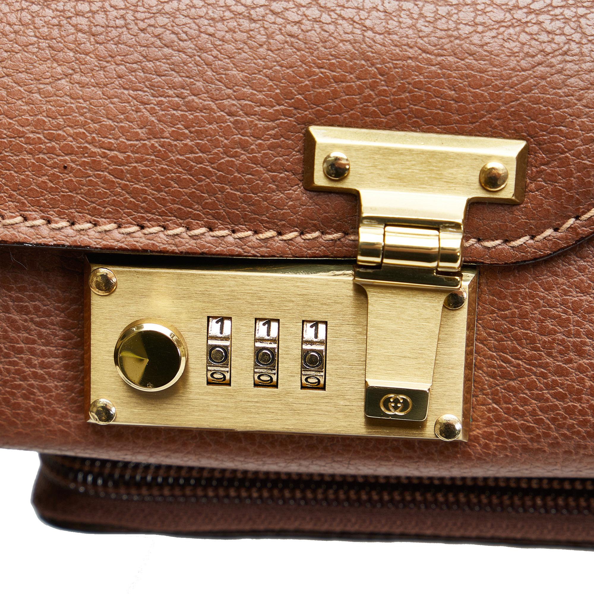 Gucci Leather Briefcase (SHG-fXUOtt)