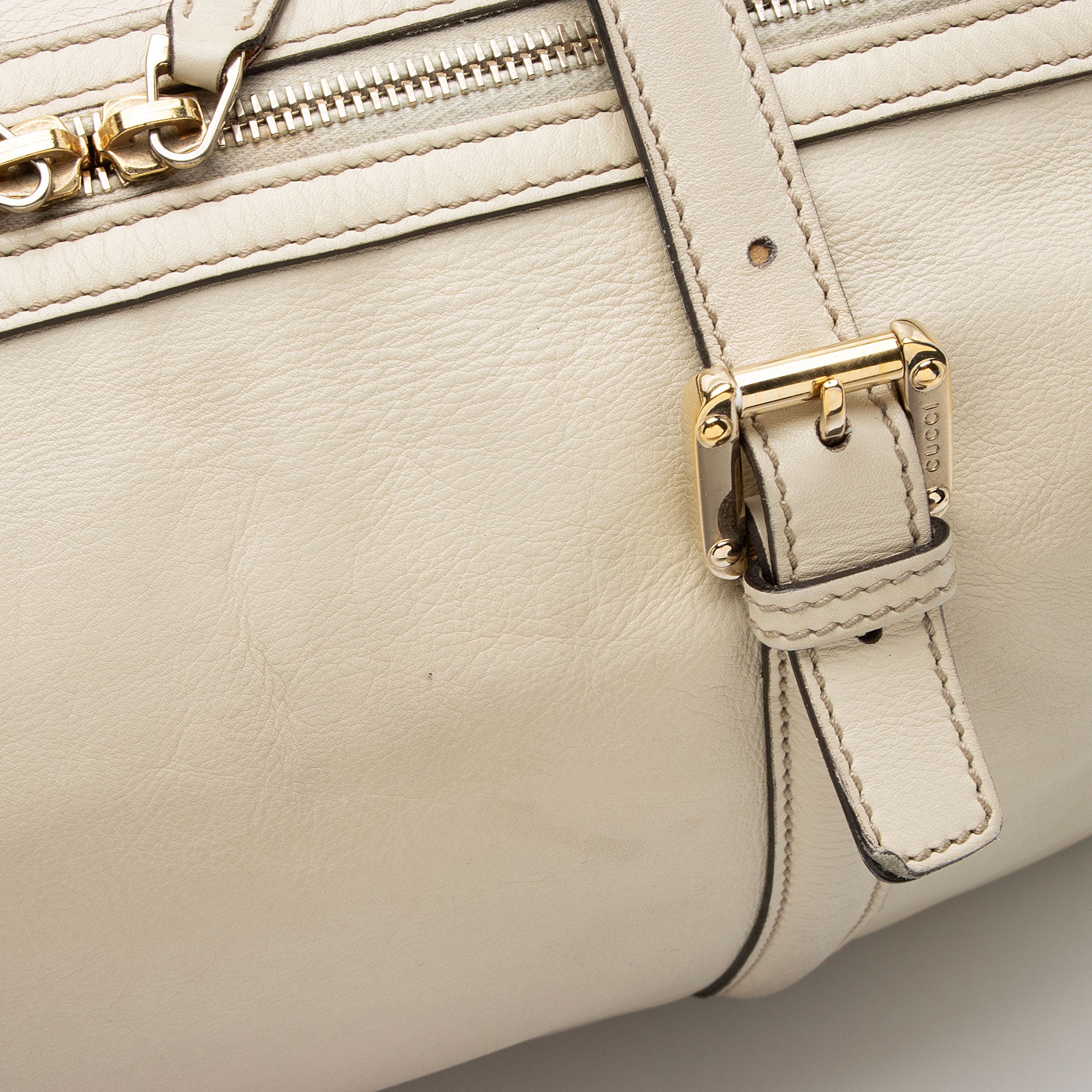 Gucci Leather Britt Boston Bag