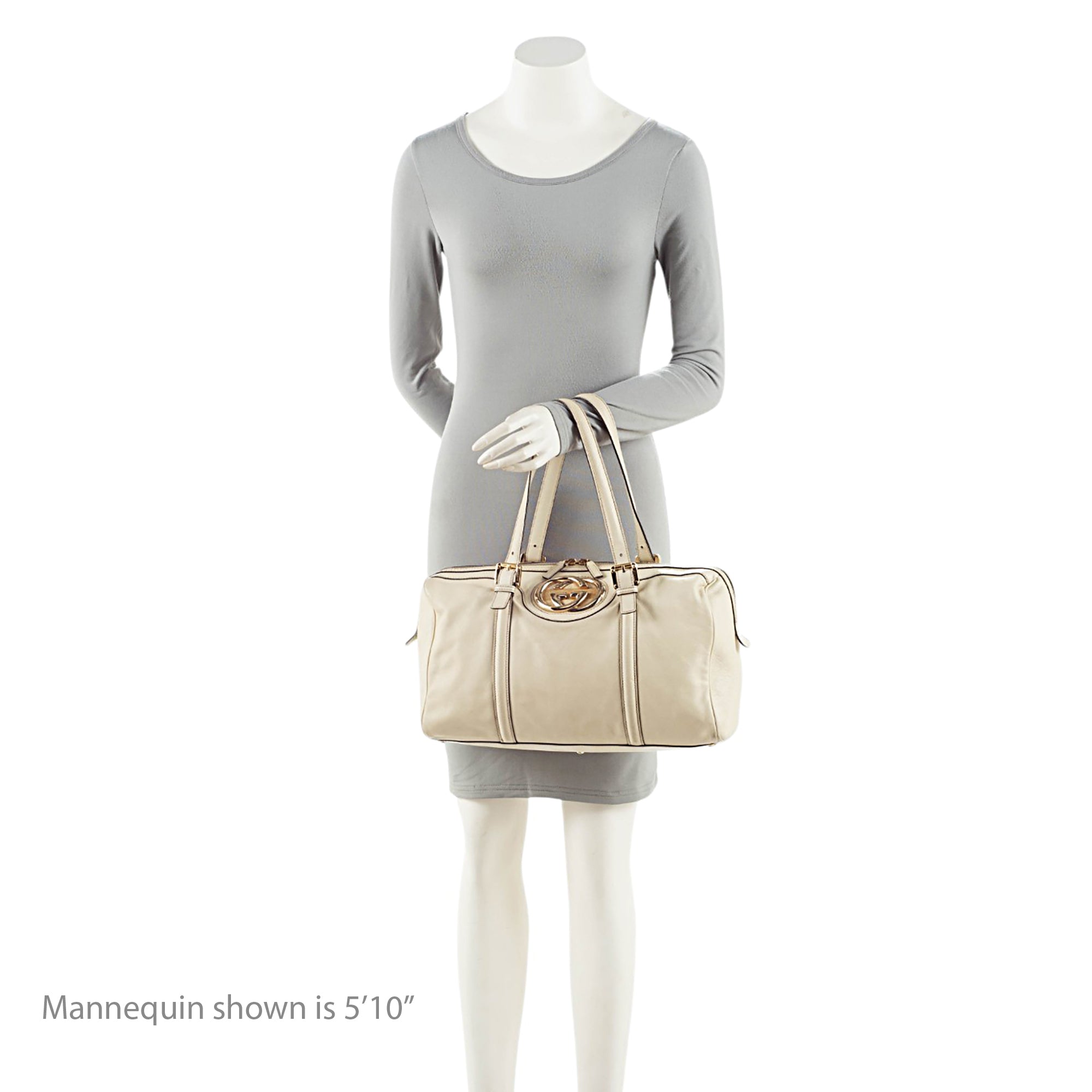 Gucci Leather Britt Boston Bag