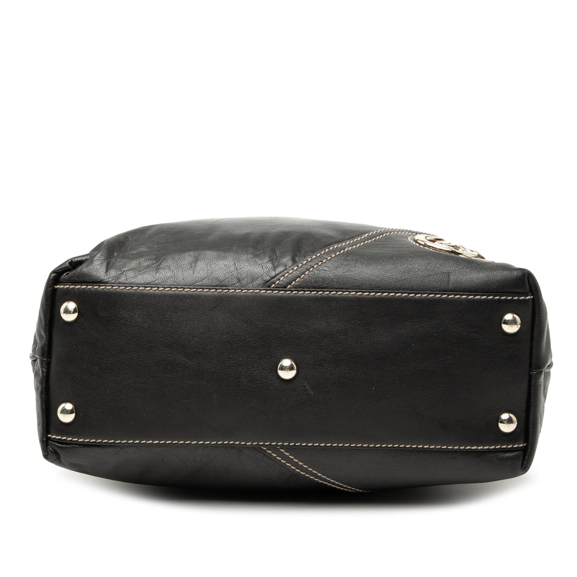 Gucci Leather Britt Tote