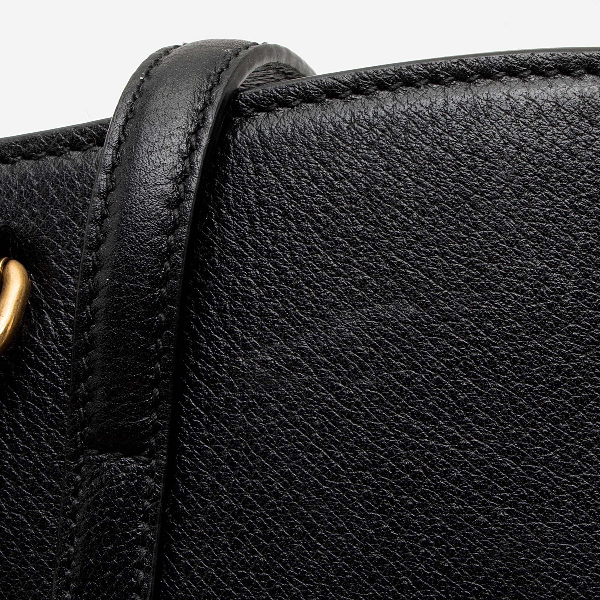 Gucci Leather Crystal Butterfly Linea Totem Top Handle