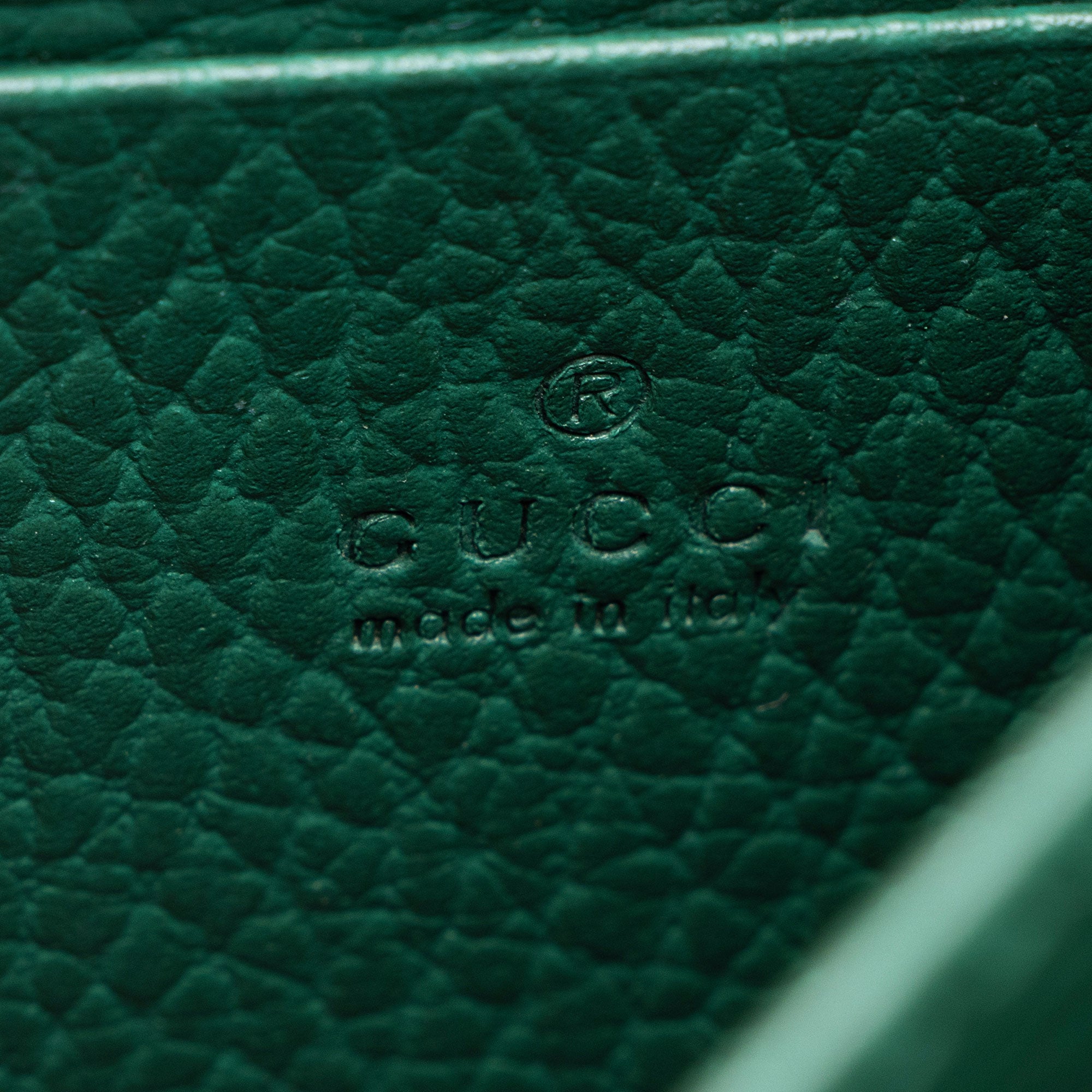 Gucci Leather Crystal Dionysus Chain Wallet