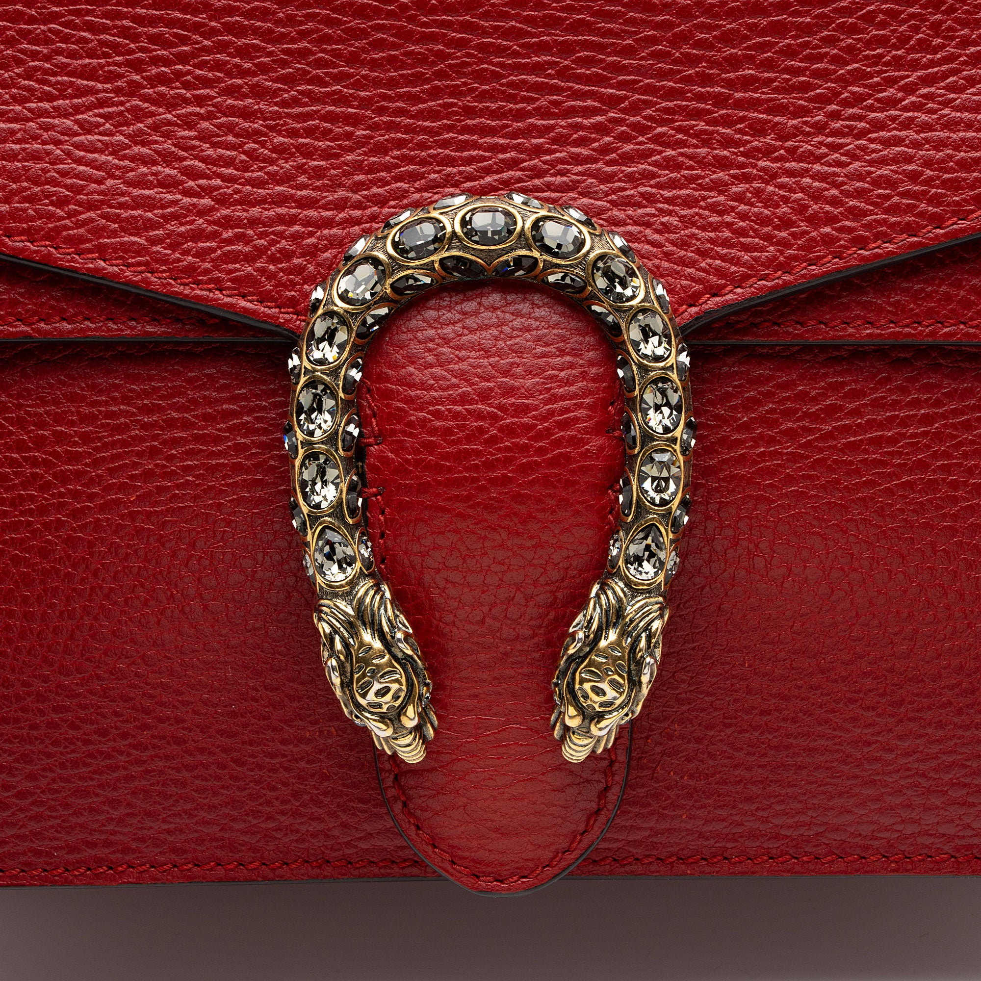 Gucci Leather Crystal Dionysus Medium Shoulder Bag