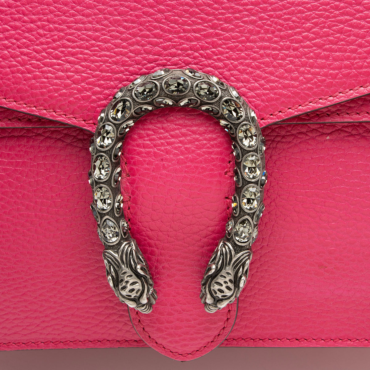 Gucci Leather Crystal Dionysus Medium Shoulder Bag
