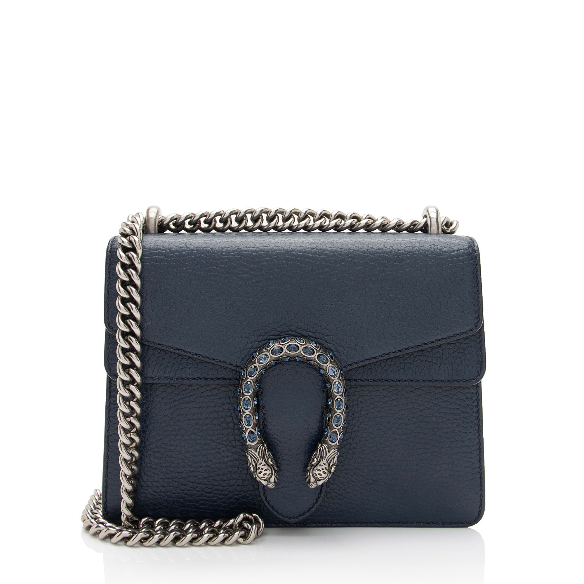 Gucci Leather Crystal Dionysus Small Shoulder Bag