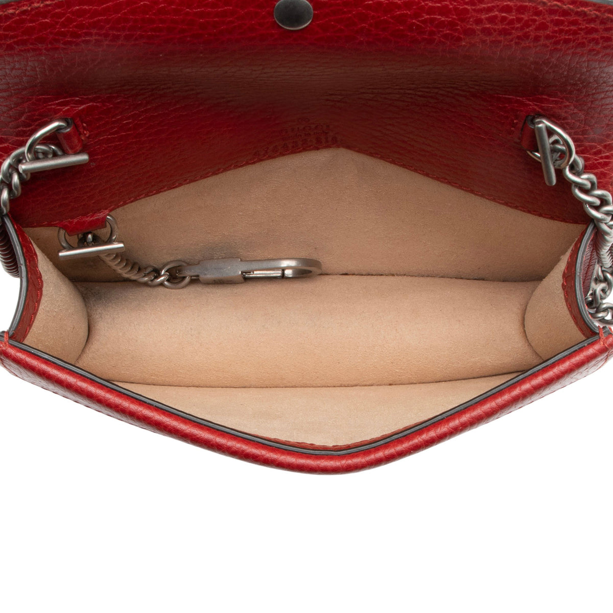 Gucci Leather Crystal Dionysus Mini Shoulder Bag