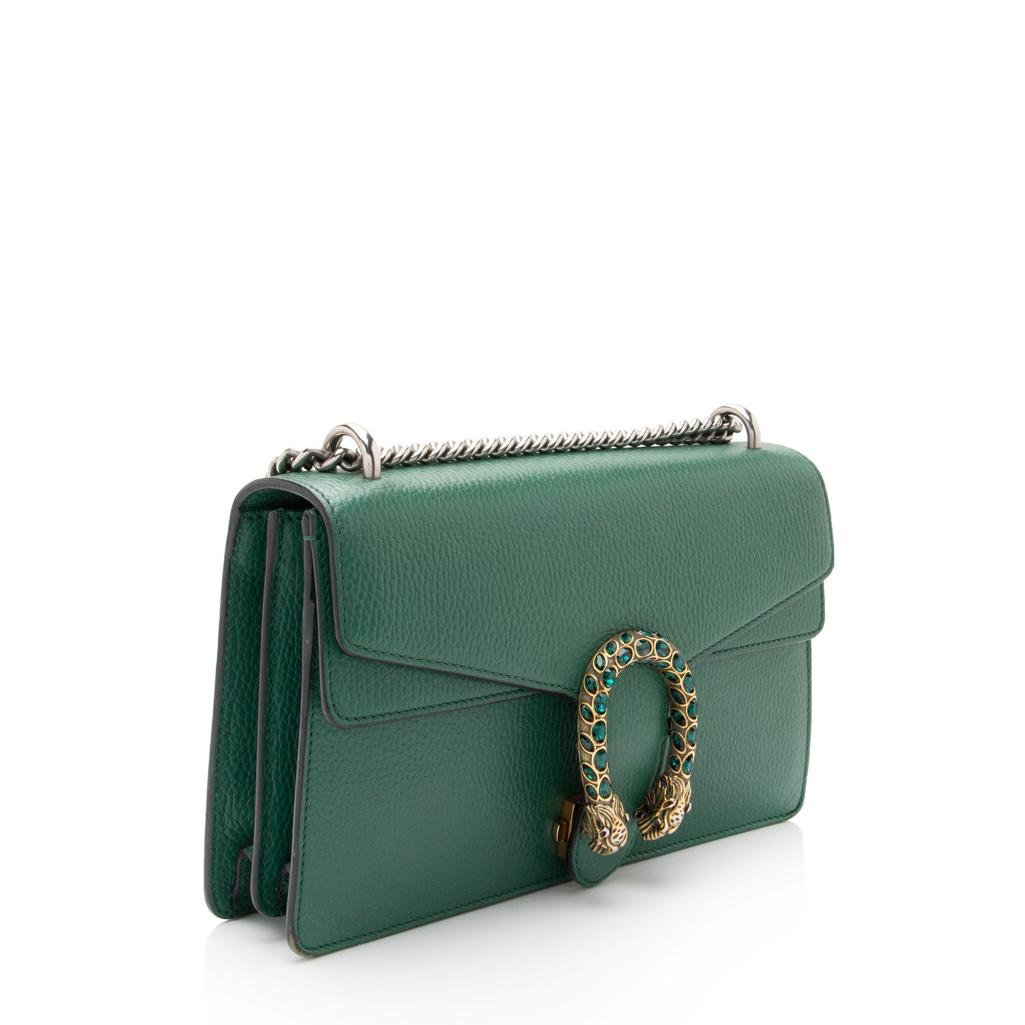 Gucci Leather Crystal Dionysus Small Shoulder Bag (SHF-JAZQrx)