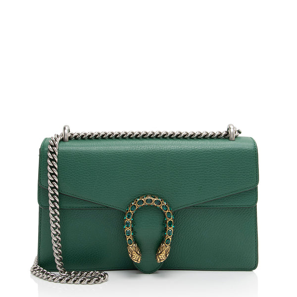 Gucci Leather Crystal Dionysus Small Shoulder Bag (SHF-0jMRJC)