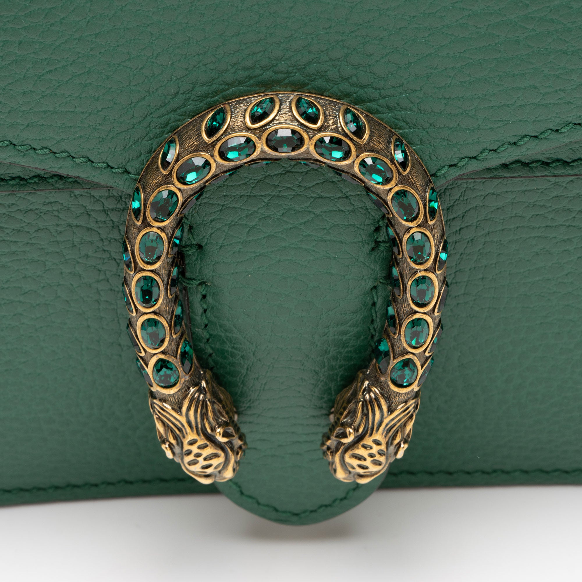 Gucci Leather Crystal Dionysus Small Shoulder Bag