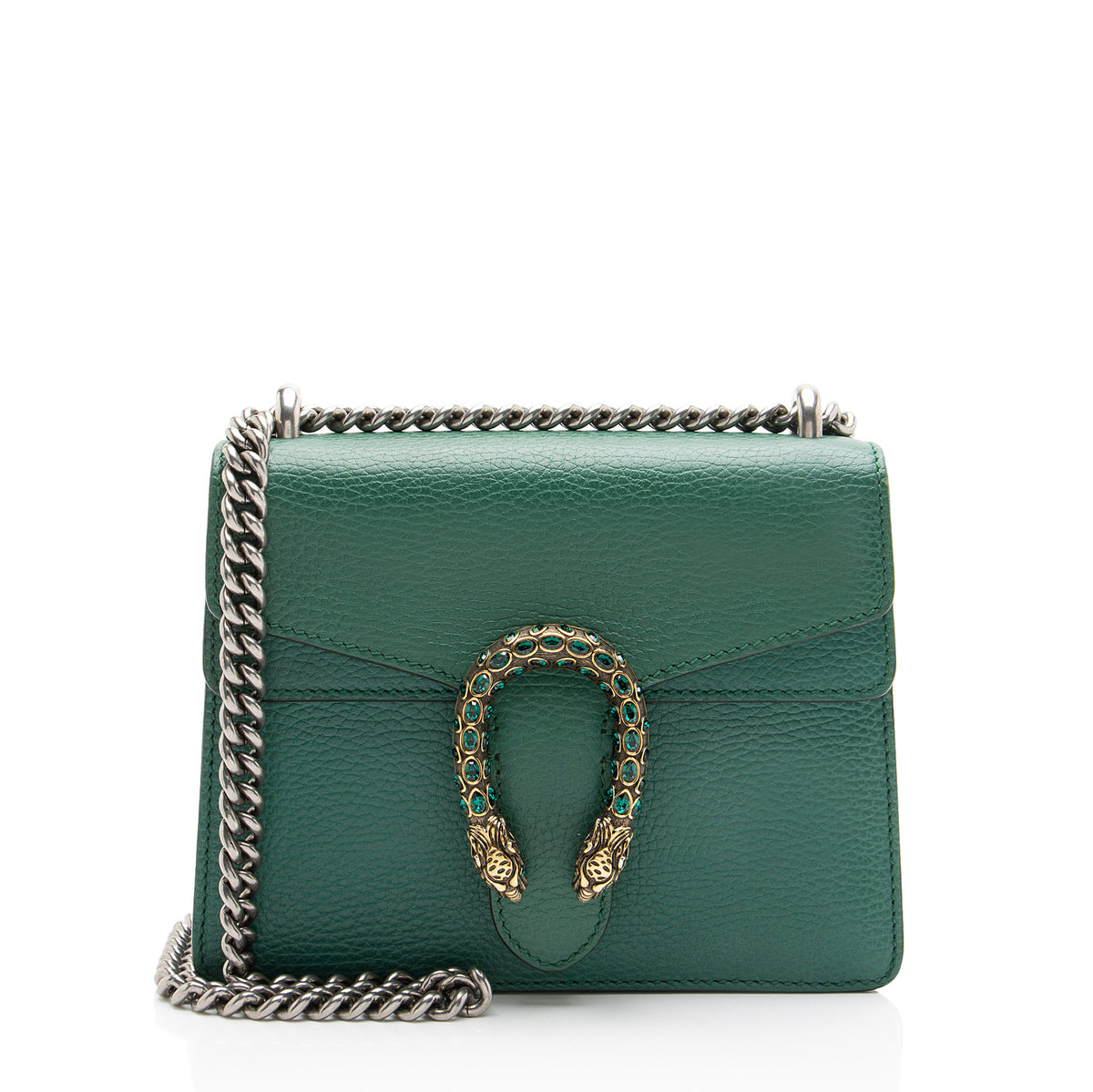 Gucci Leather Crystal Dionysus Small Shoulder Bag