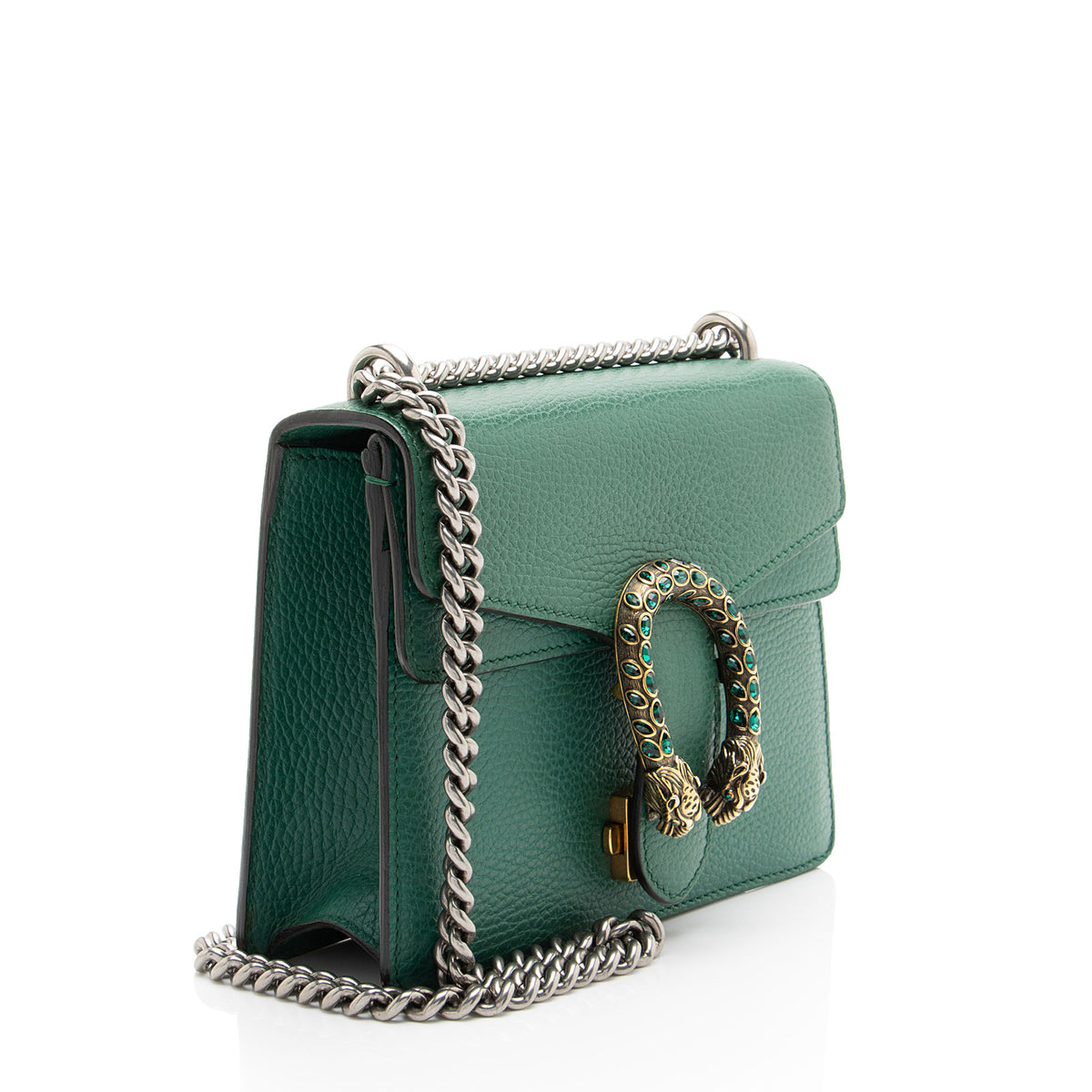 Gucci Leather Crystal Dionysus Small Shoulder Bag
