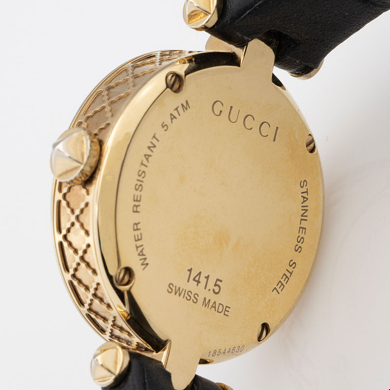 Gucci Leather Diamantissima Watch SHF 3Il0VZ LuxeDH