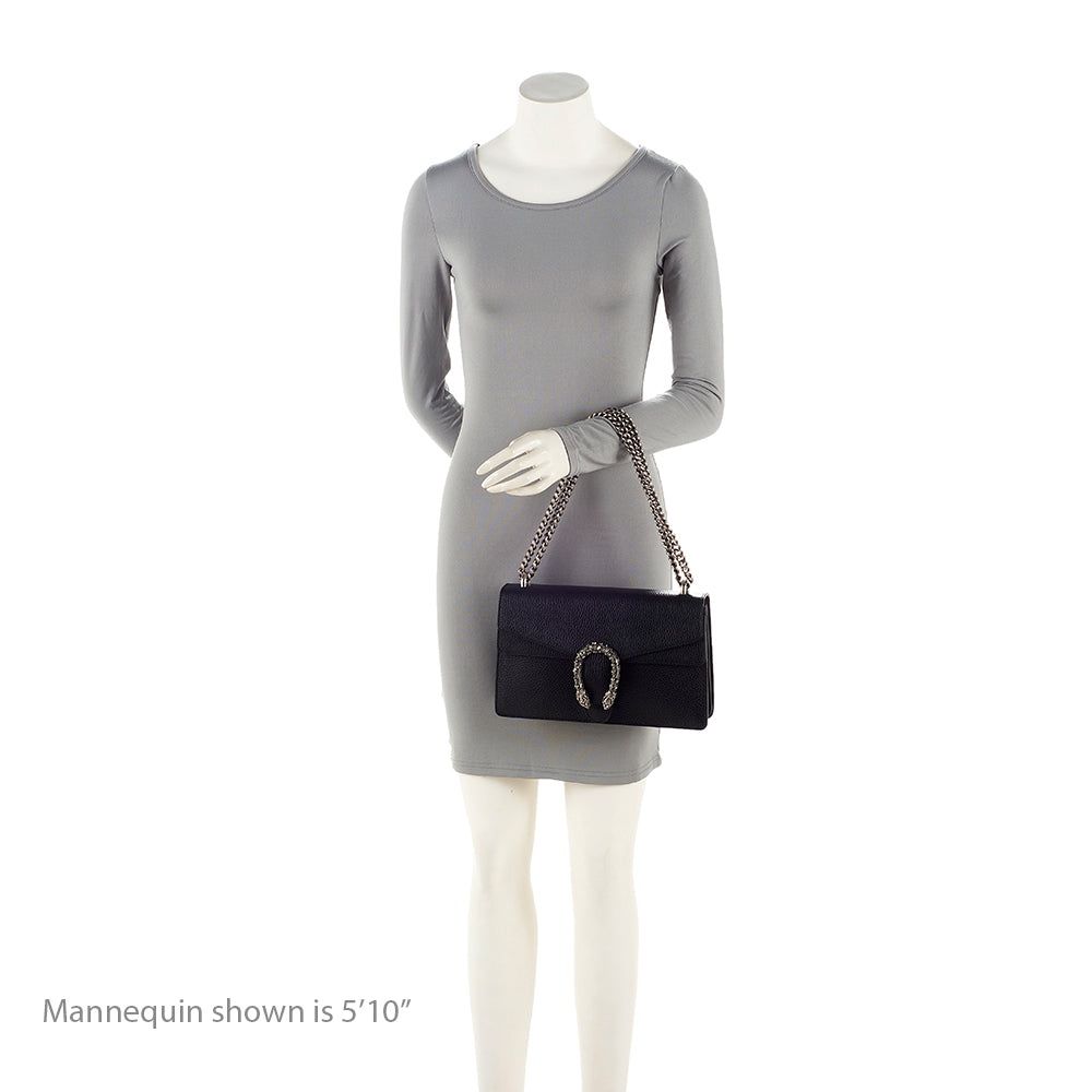 Gucci Leather Crystal Dionysus Small Shoulder Bag (SHF-21413)