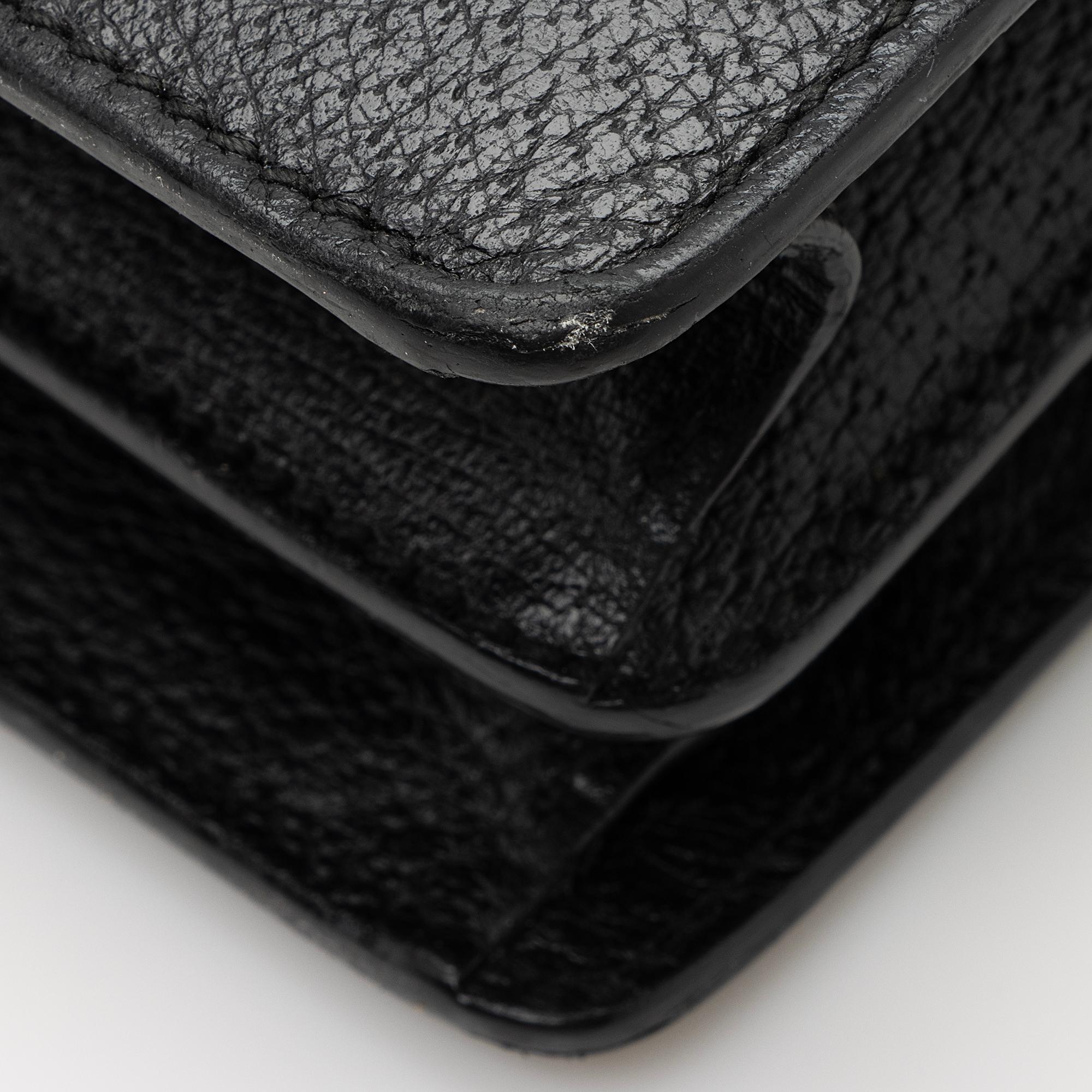 Gucci Leather Embroidered Rose Dionysus Medium Shoulder Bag (SHF-22427