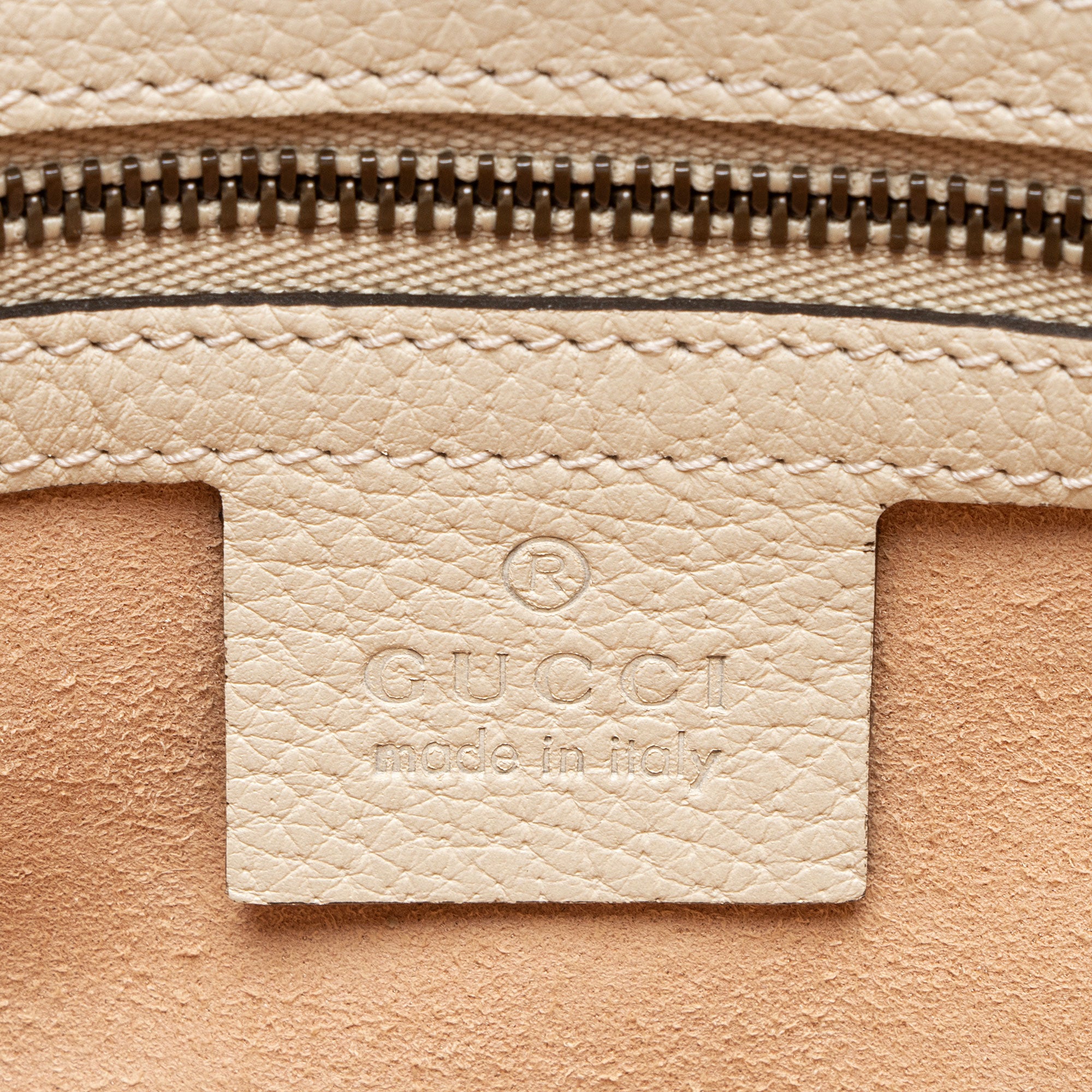 Gucci Leather Enamel Butterfly Linea Totem Top Handle