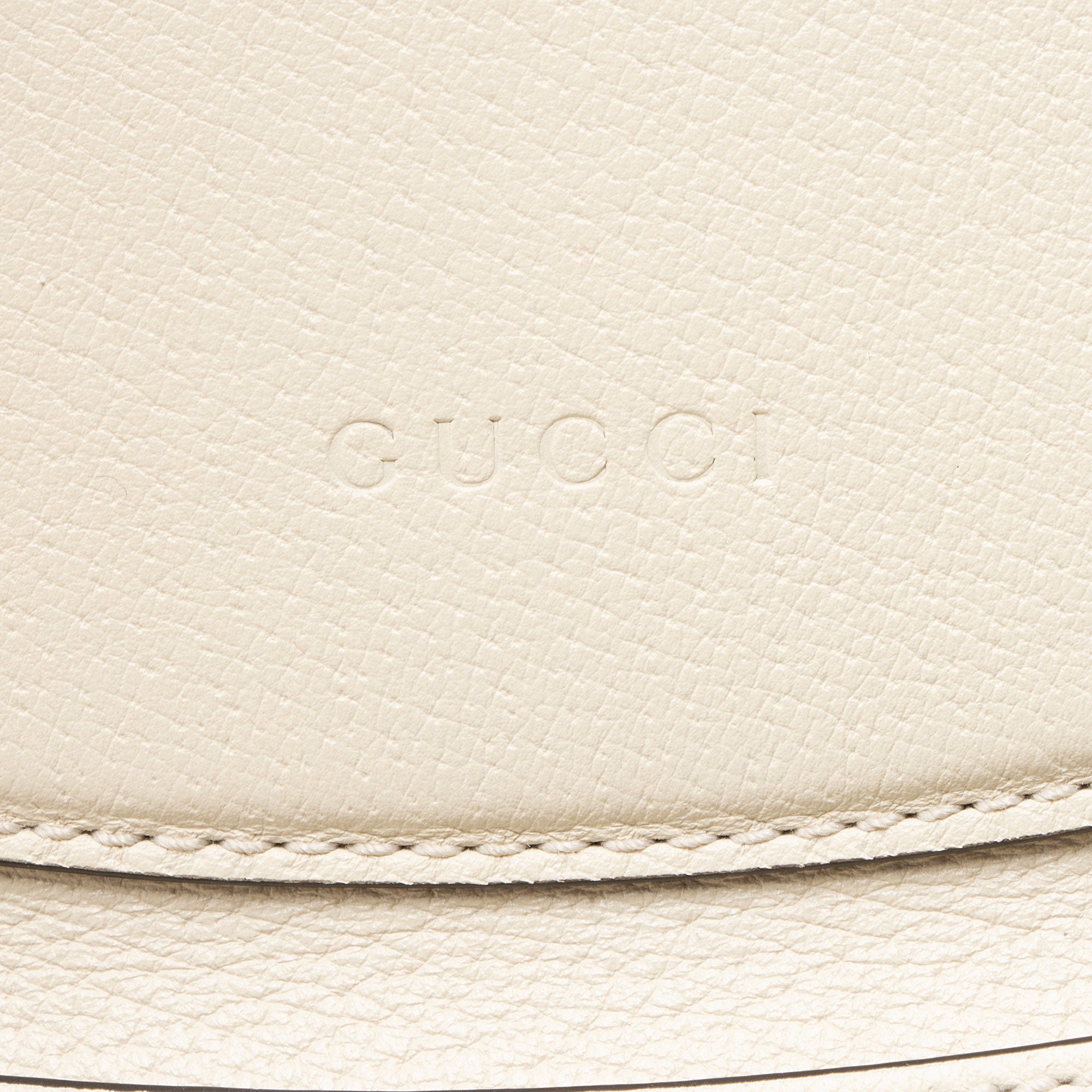 Gucci Leather Enamel Butterfly Linea Totem Top Handle