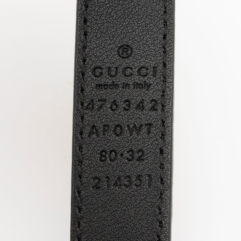 Gucci Leather Faux Pearl GG Belt - Size 32 / 80 (SHF-NSGBLR)