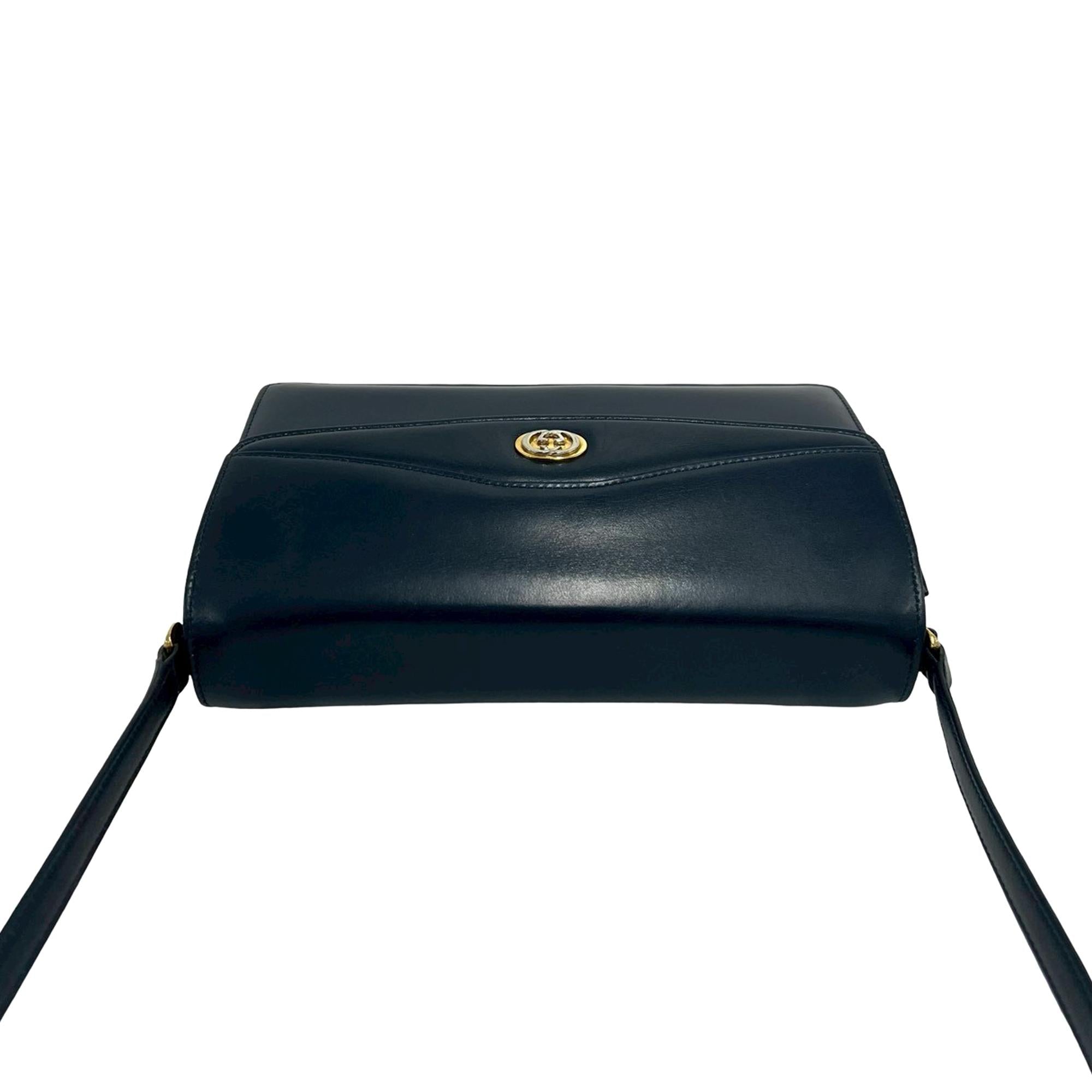 Gucci Leather Flap Crossbody