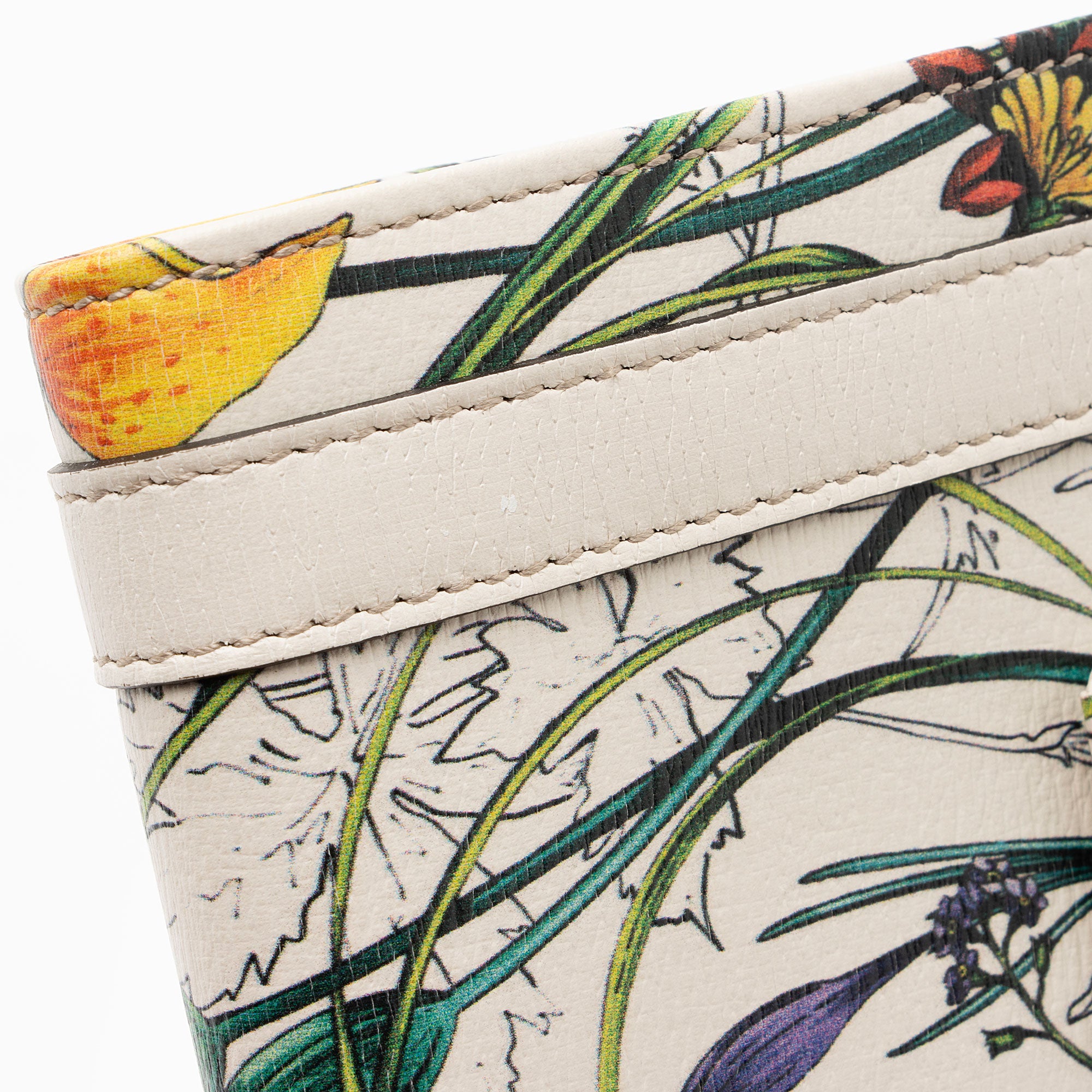 Gucci Leather Flora Nice French Flap Wallet (SHF-pELWjp)