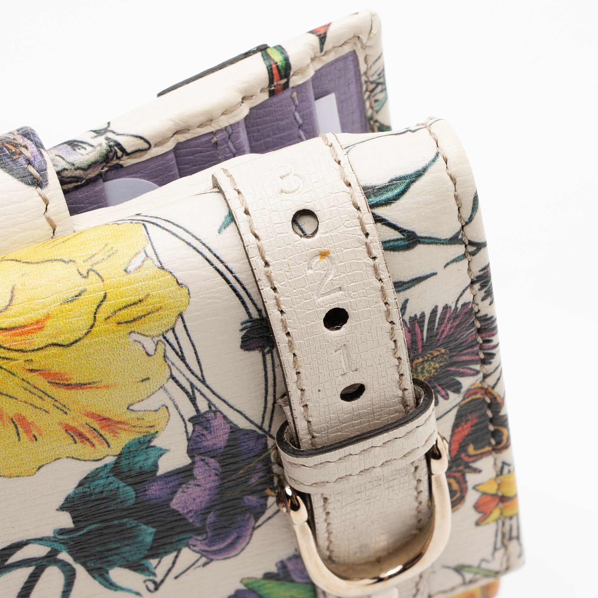 Gucci Leather Flora Nice French Flap Wallet (SHF-pELWjp)