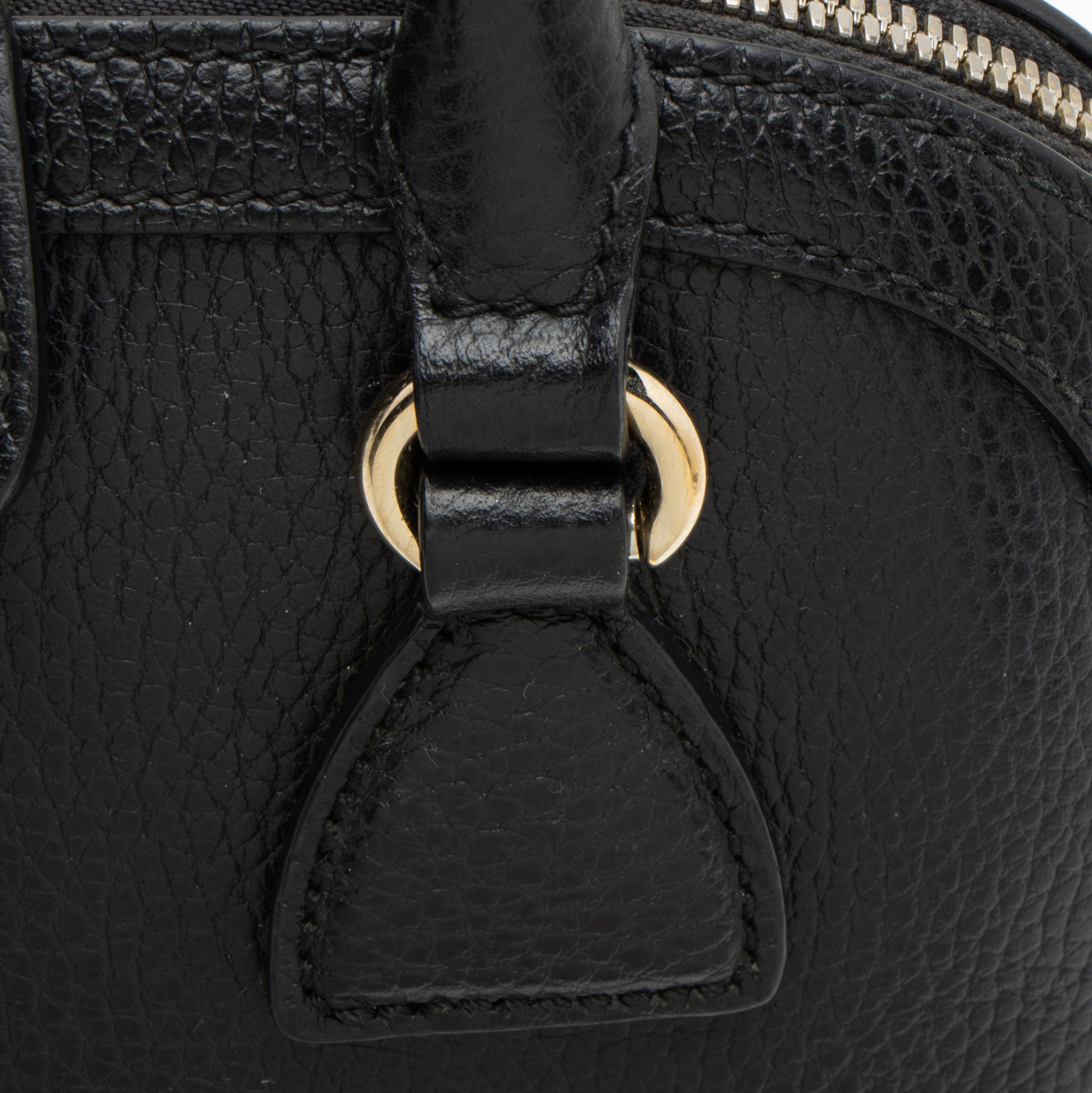 Gucci Leather GG Charm Dome Small Shoulder Bag (SHF-RTrfn9)