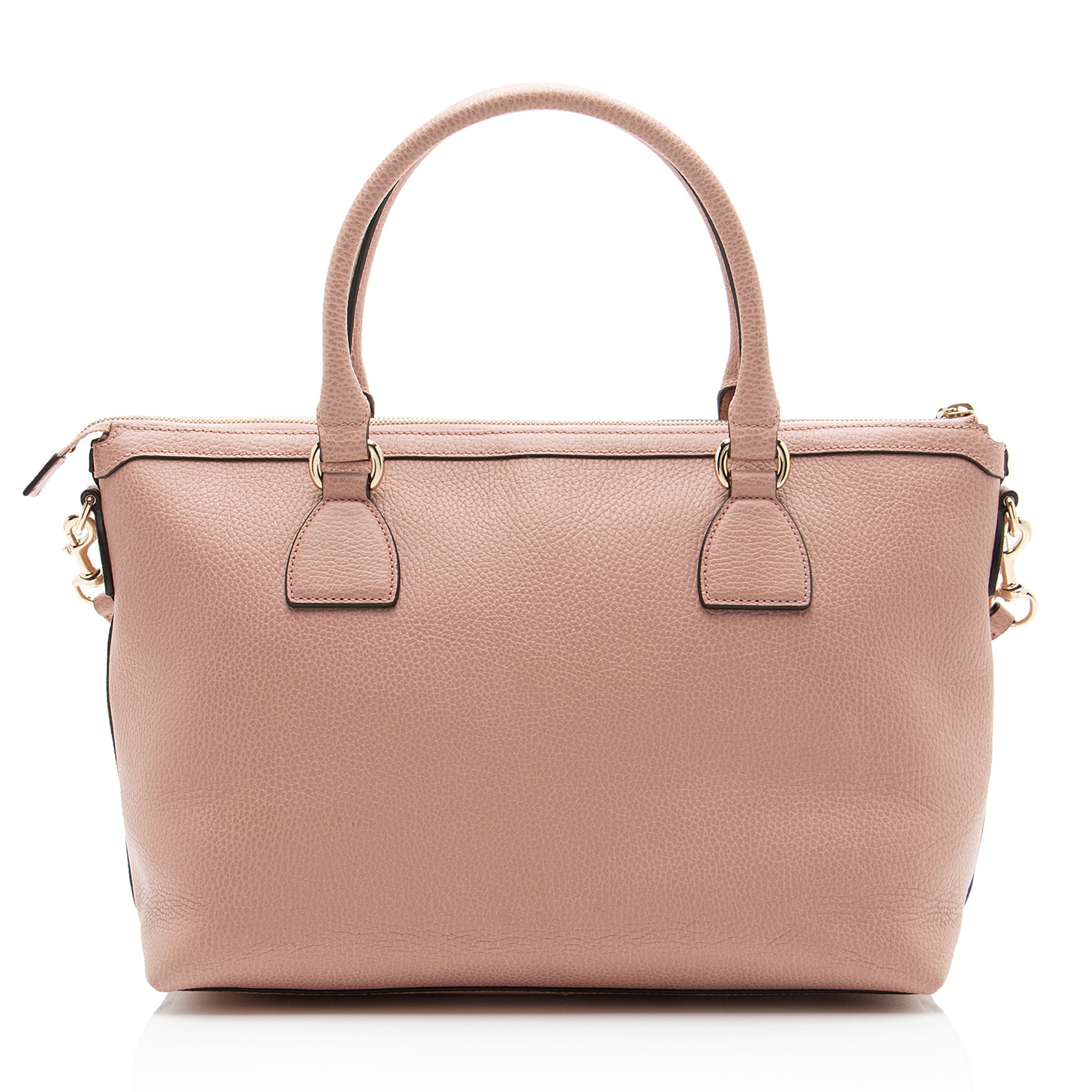 Gucci Leather GG Charm Large Satchel
