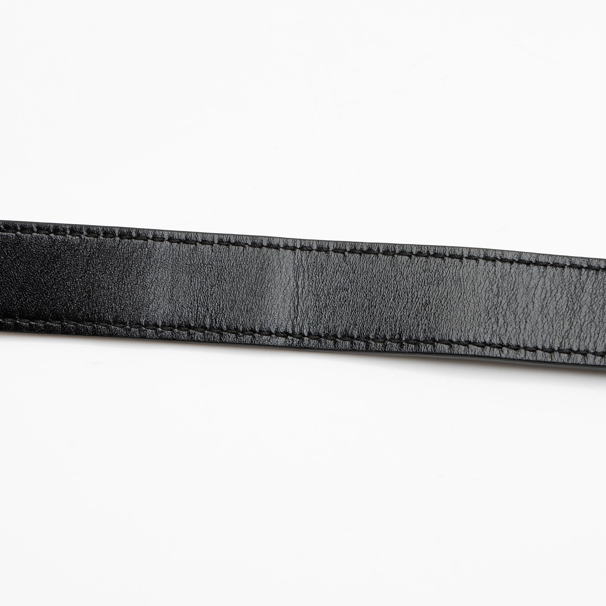 Gucci Leather GG Framed Belt - Size 34 / 85