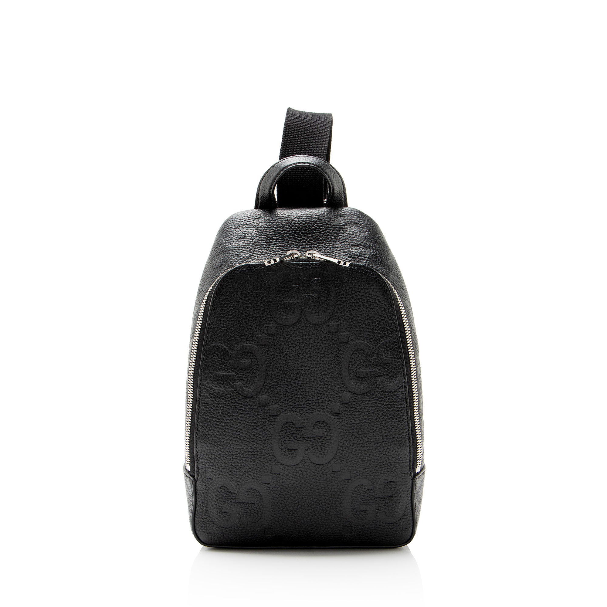 Gucci Leather GG Jumbo Sling Backpack