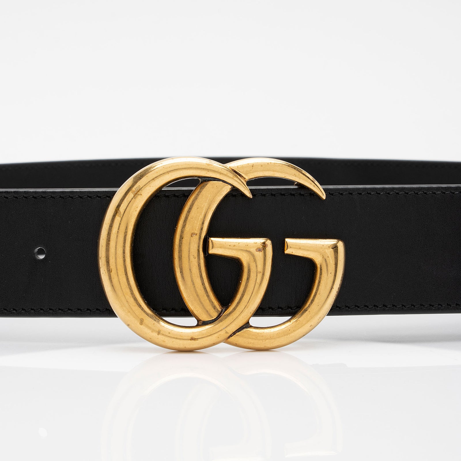 Gucci Leather GG Marmont Belt Size 32 80 SHF NBnmIU LuxeDH