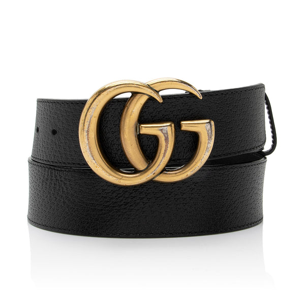Gucci Leather GG Marmont Belt - Size 34 / 85 (SHF-QTH5B1)