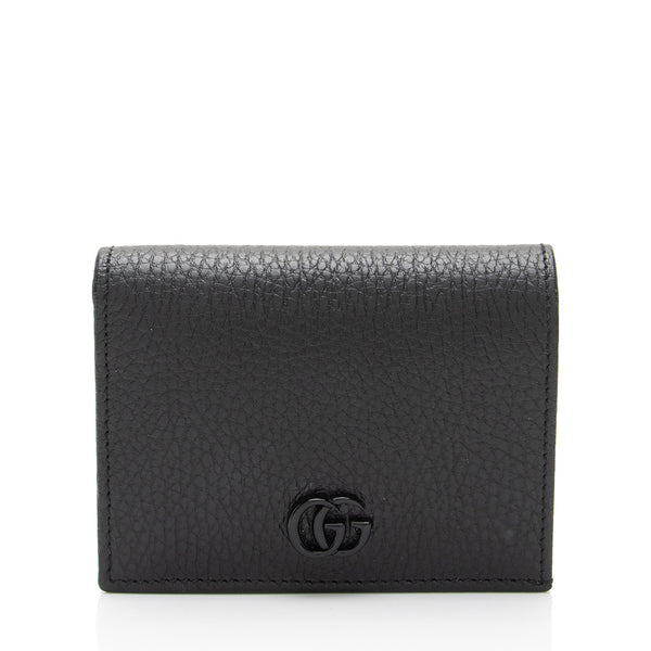 Gucci Leather GG Marmont Card Case Wallet (SHF-KL3ZvF)
